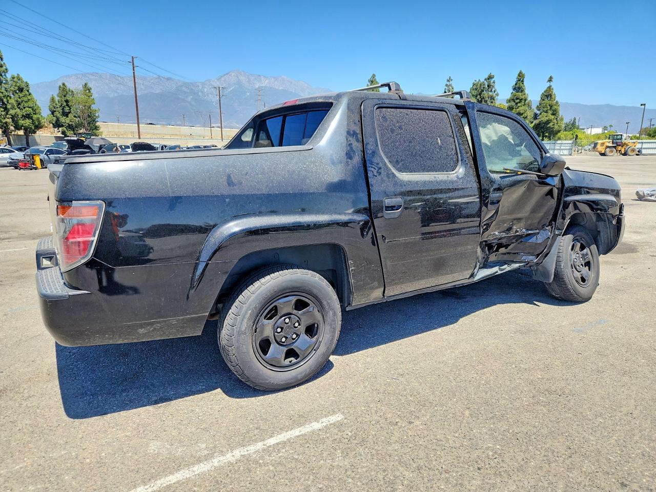 2007 Honda Ridgeline Rt Black vin: 2HJYK16247H526970