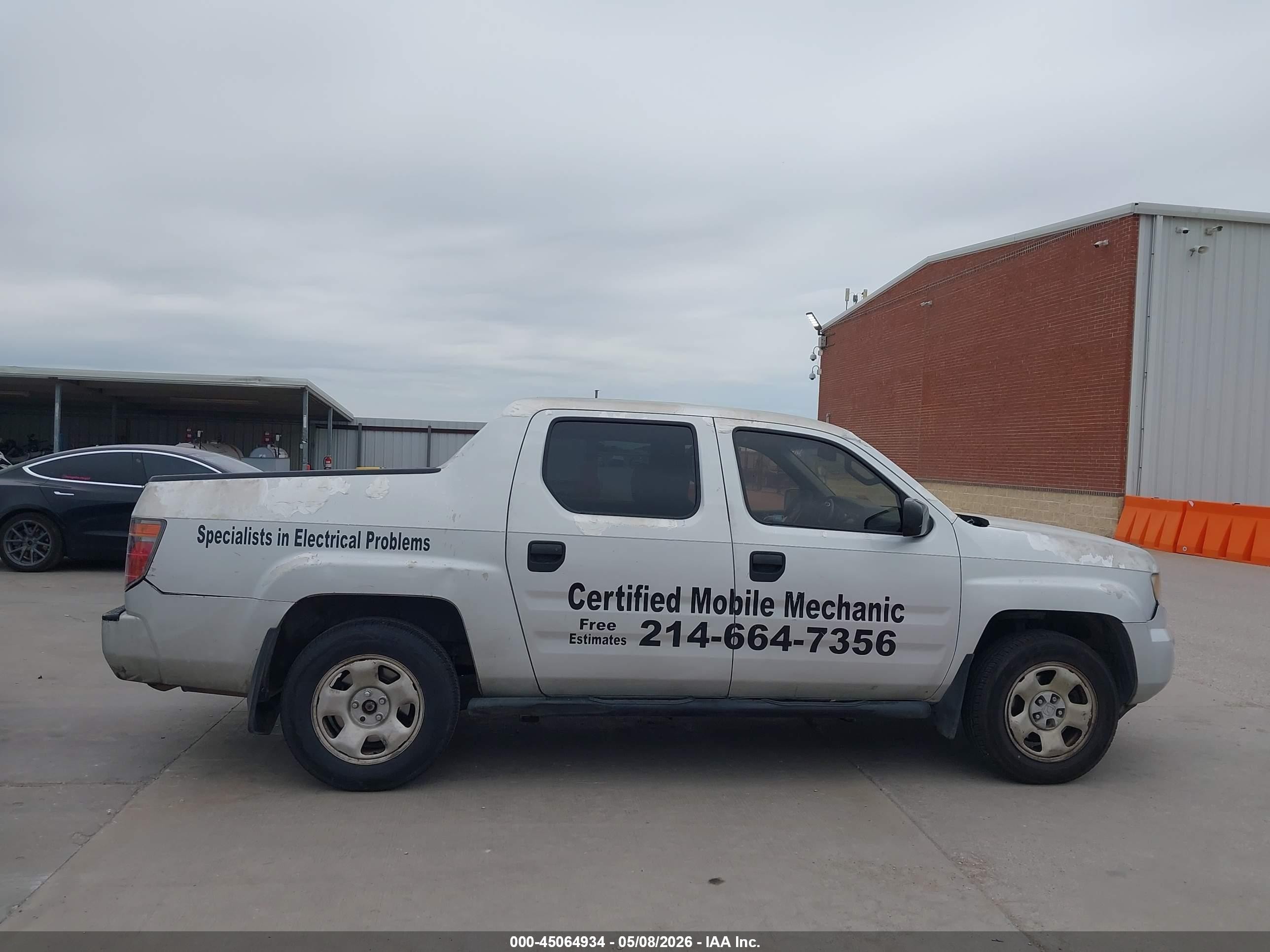 2007 Honda Ridgeline Rt Серый vin: 2HJYK16257H501625