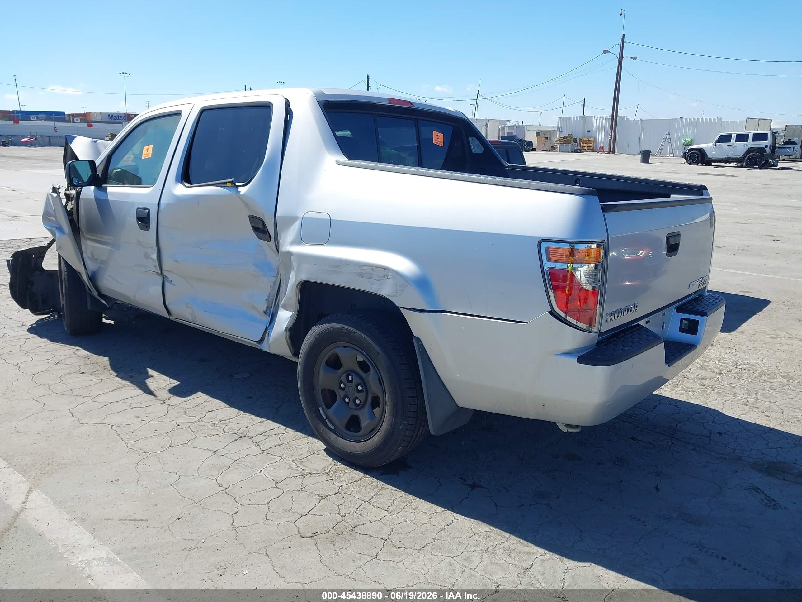2007 Honda Ridgeline Rt Silver vin: 2HJYK16257H513550