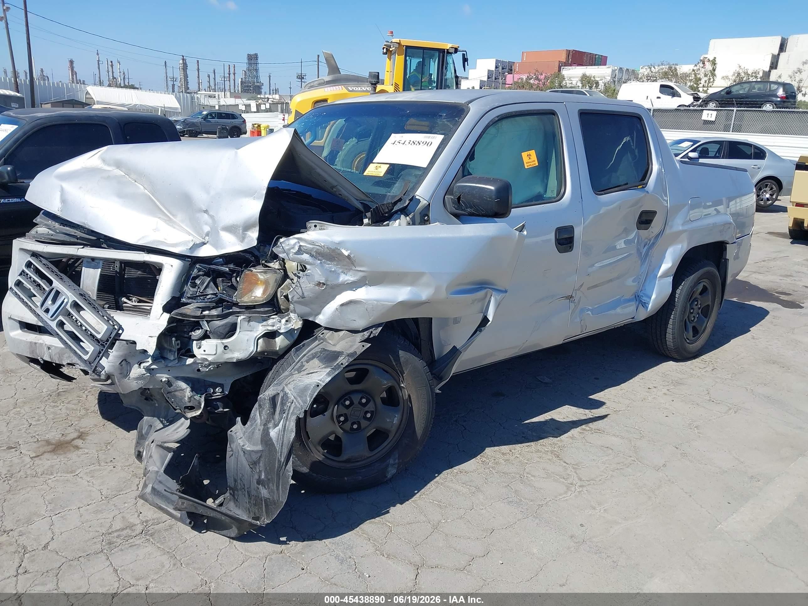 2007 Honda Ridgeline Rt Silver vin: 2HJYK16257H513550