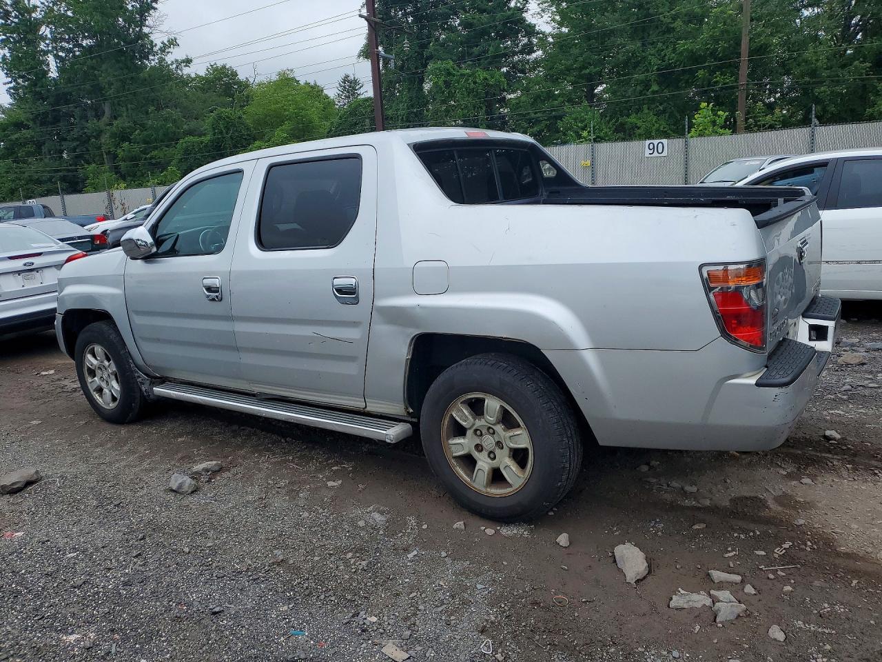 2007 Honda Ridgeline Rt Silver vin: 2HJYK16257H519963