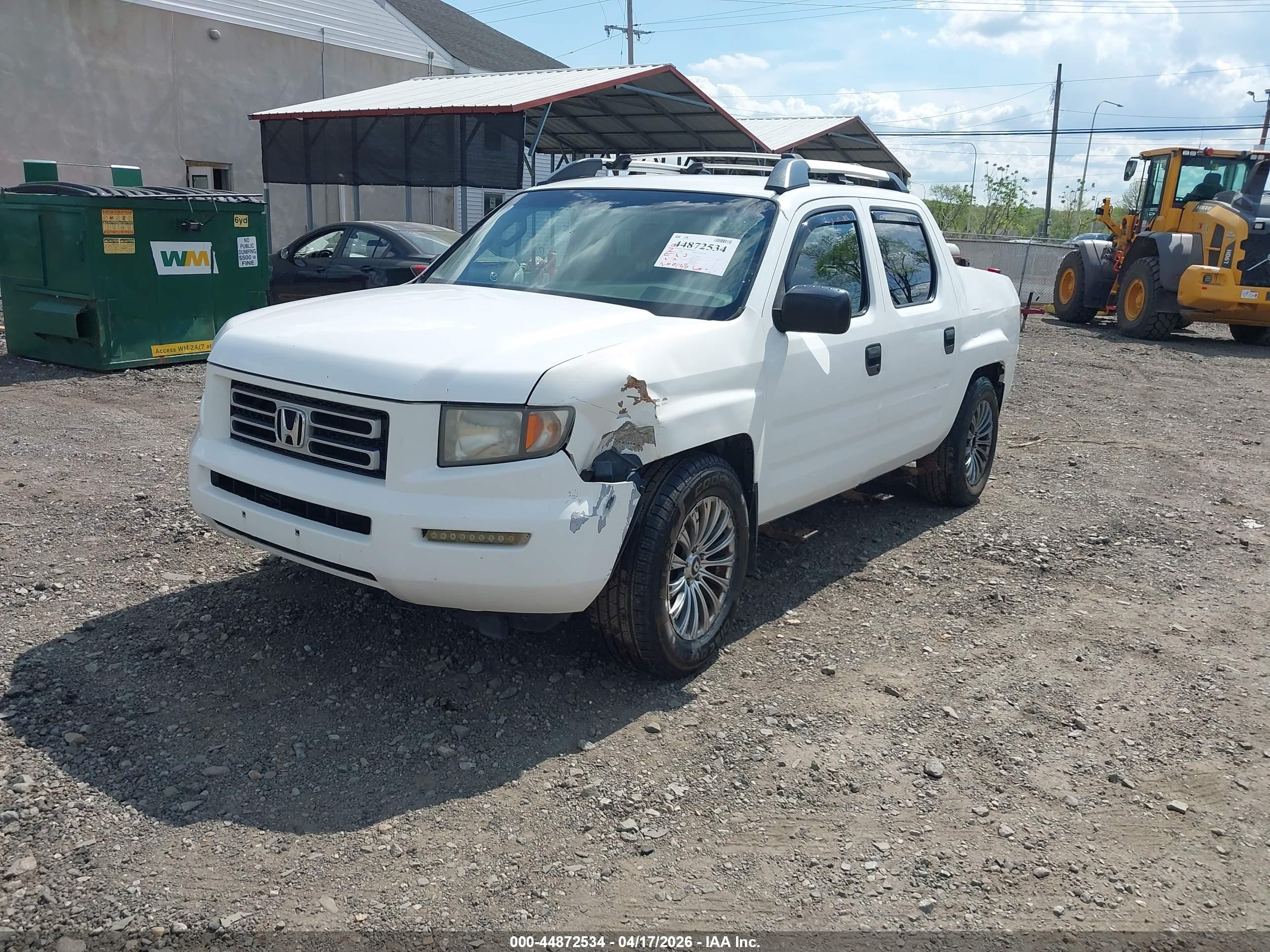2008 Honda Ridgeline Rt White vin: 2HJYK16258H508821