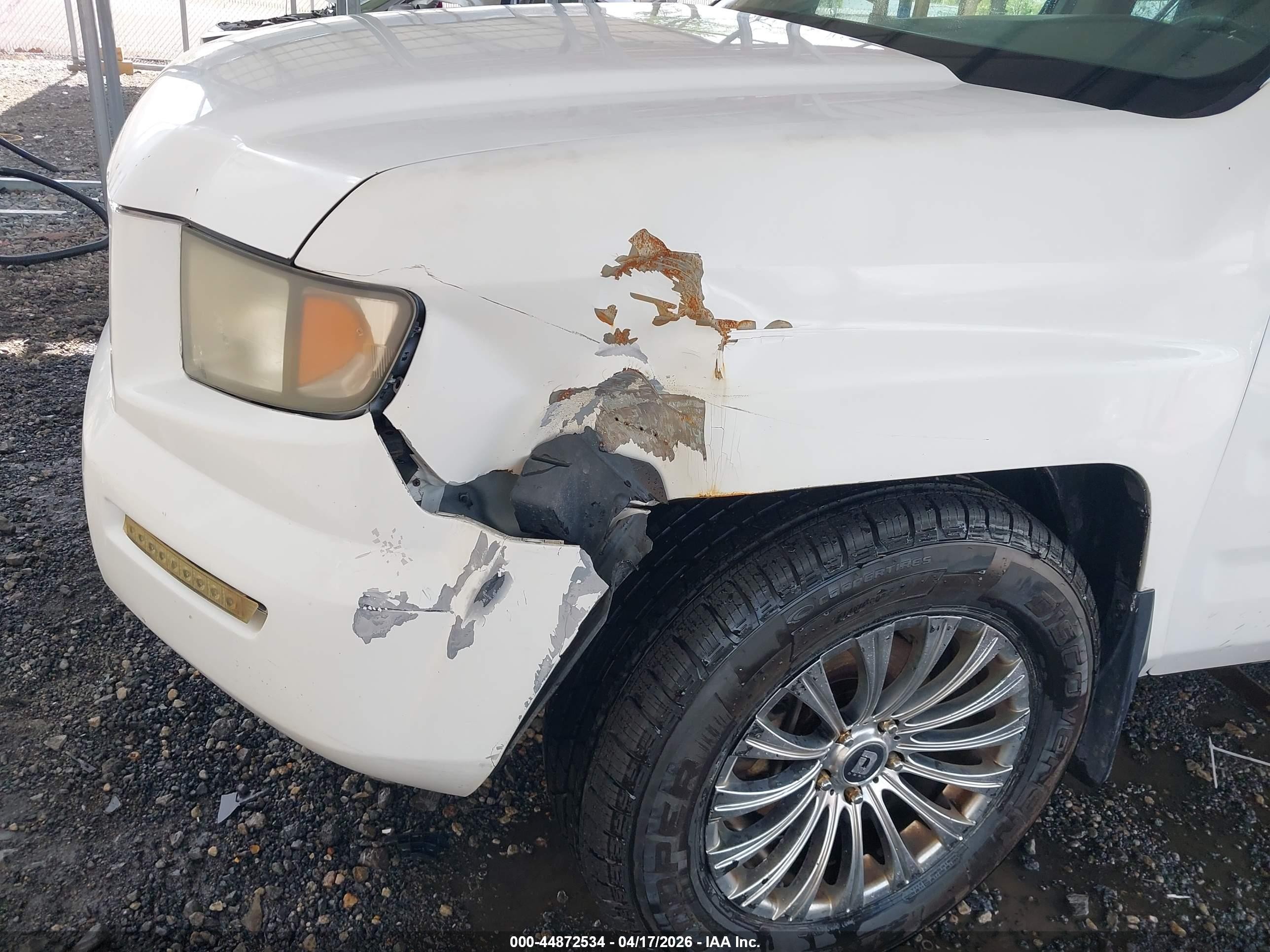 2008 Honda Ridgeline Rt White vin: 2HJYK16258H508821