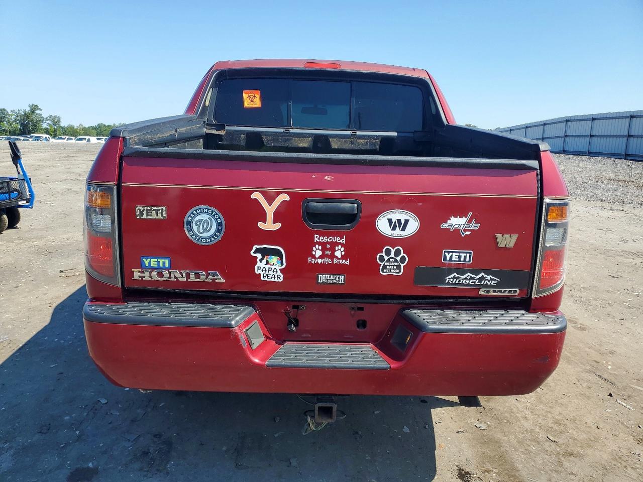 2006 Honda Ridgeline Rt Red vin: 2HJYK16276H556298