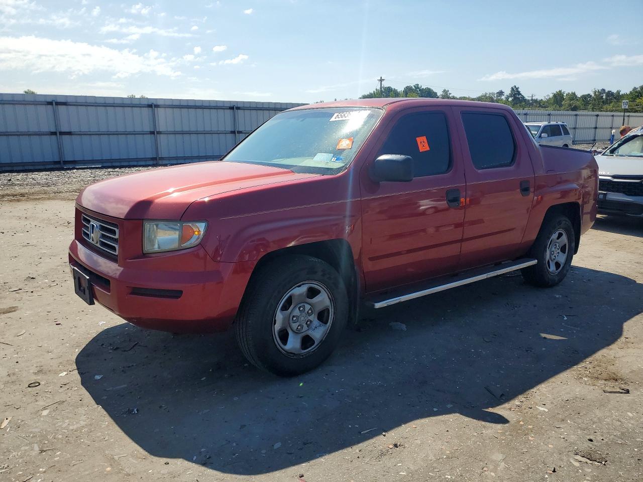 2006 Honda Ridgeline Rt Red vin: 2HJYK16276H556298
