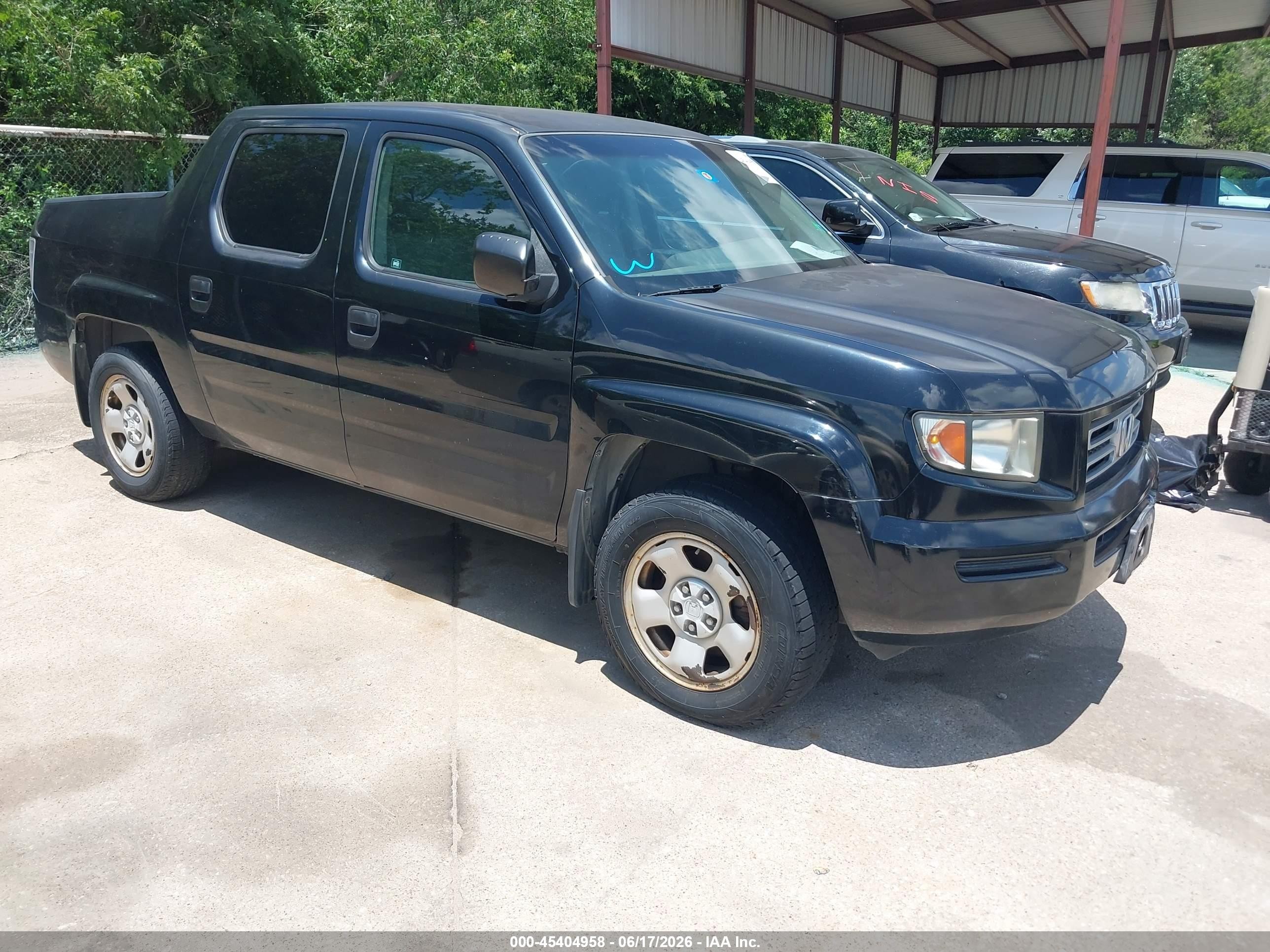 2007 Honda Ridgeline Rt Черный vin: 2HJYK16277H549028