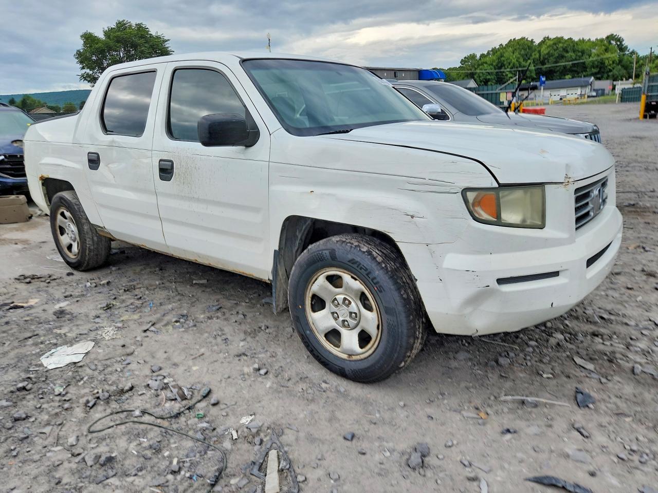 2008 Honda Ridgeline Rt White vin: 2HJYK16278H540153