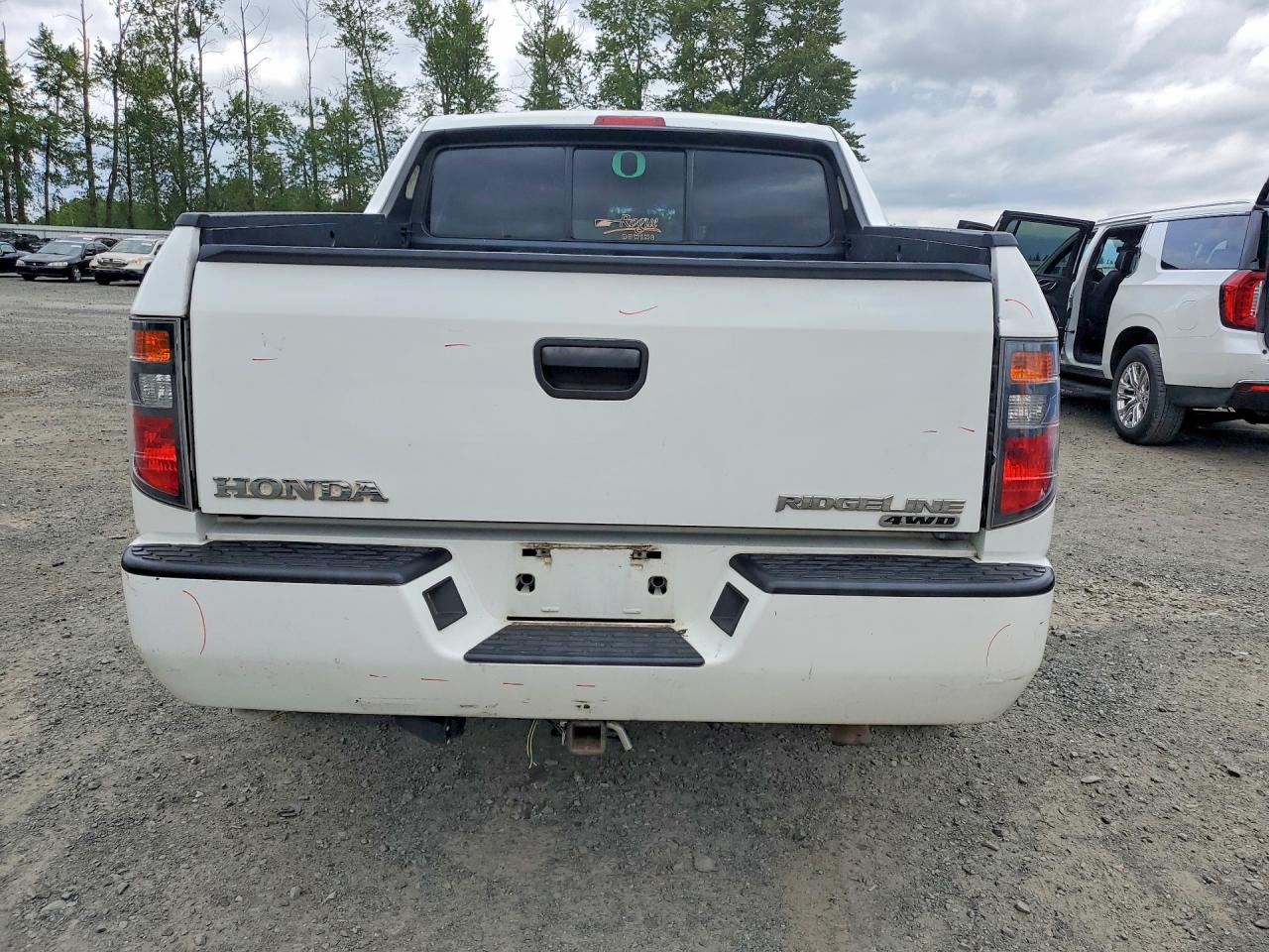 2006 Honda Ridgeline Rt White vin: 2HJYK16286H546461
