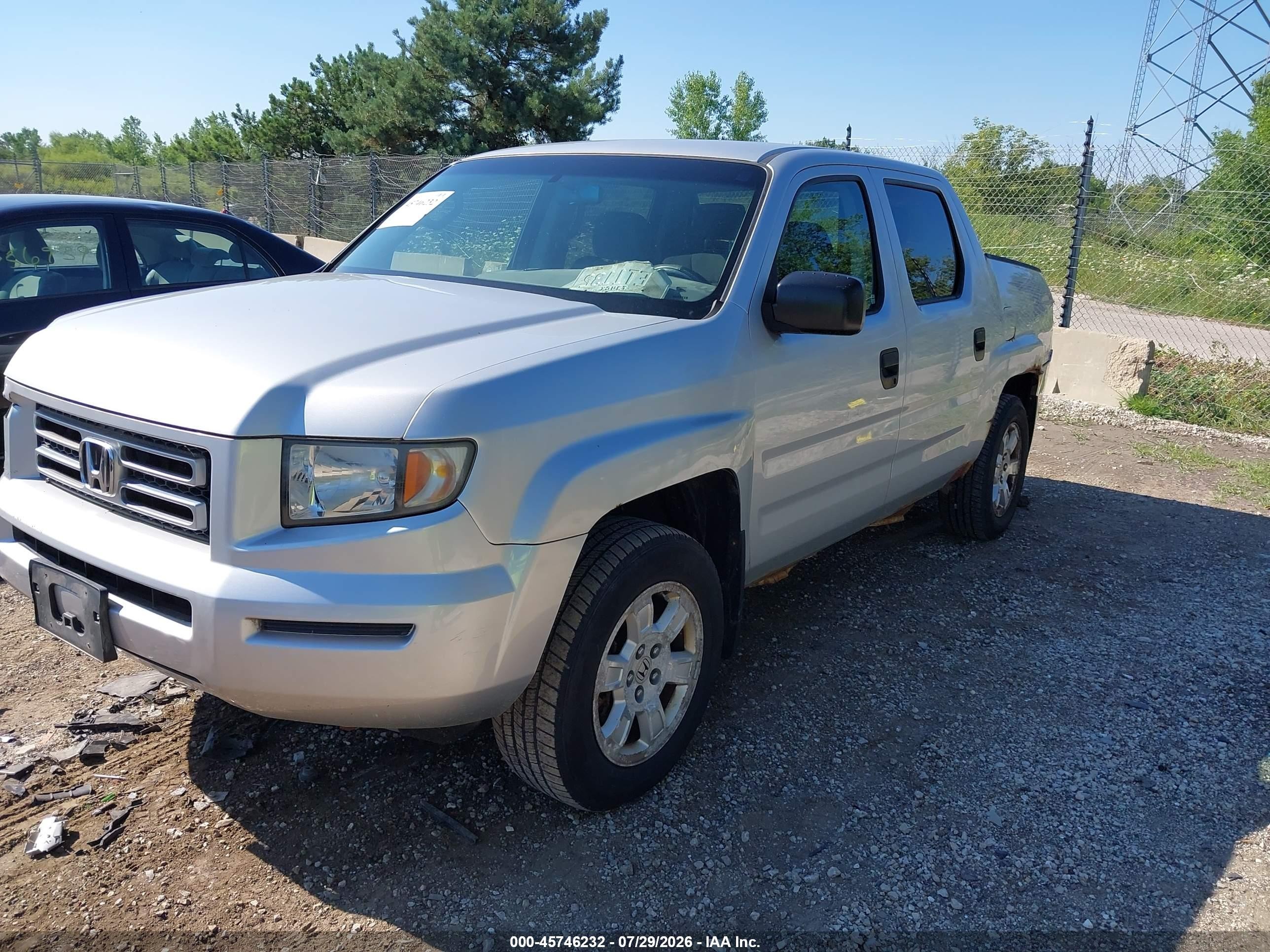 2007 Honda Ridgeline Rt Silver vin: 2HJYK16287H513557