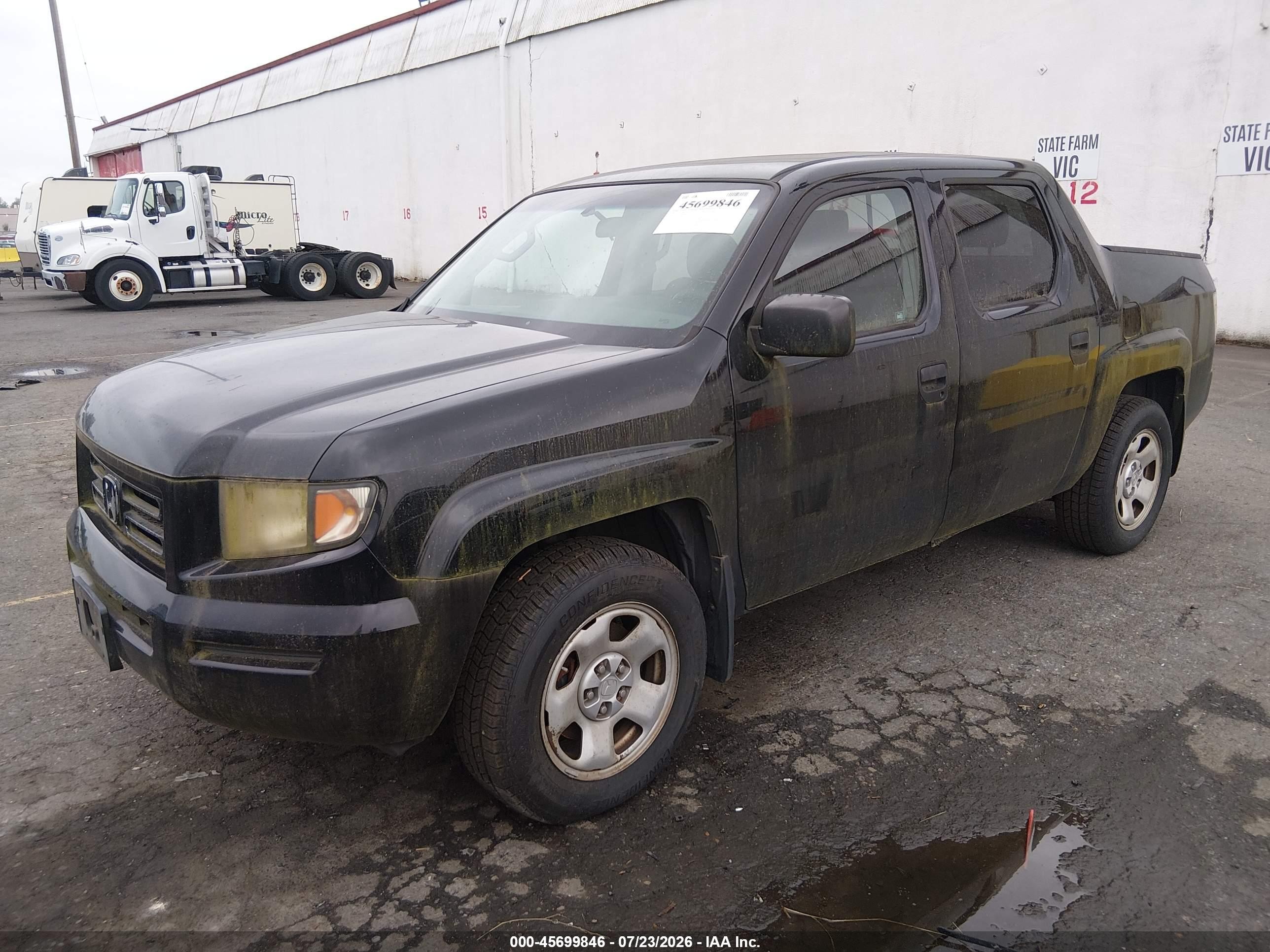 2008 Honda Ridgeline Rt Black vin: 2HJYK16288H500468