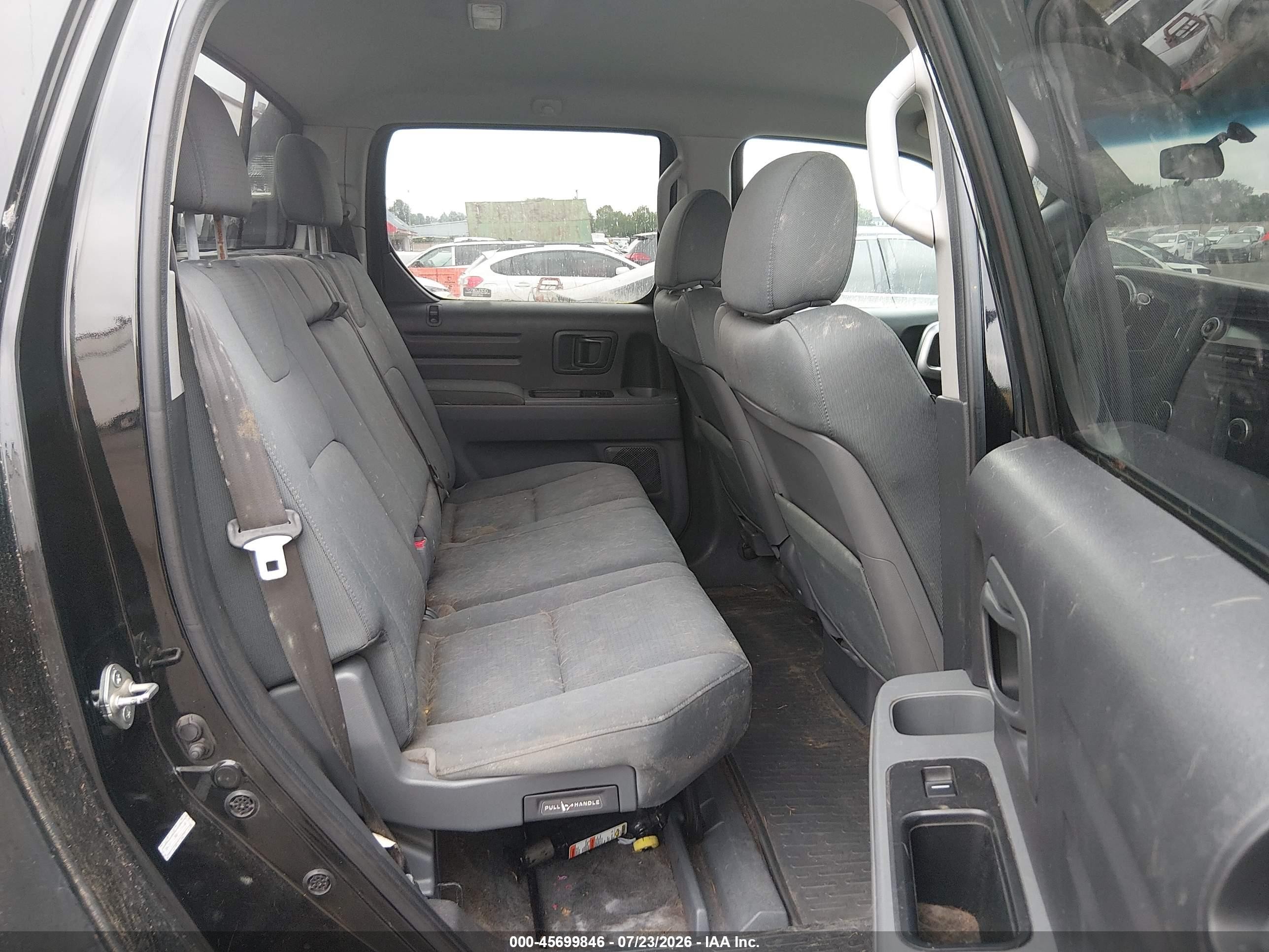 2008 Honda Ridgeline Rt Black vin: 2HJYK16288H500468