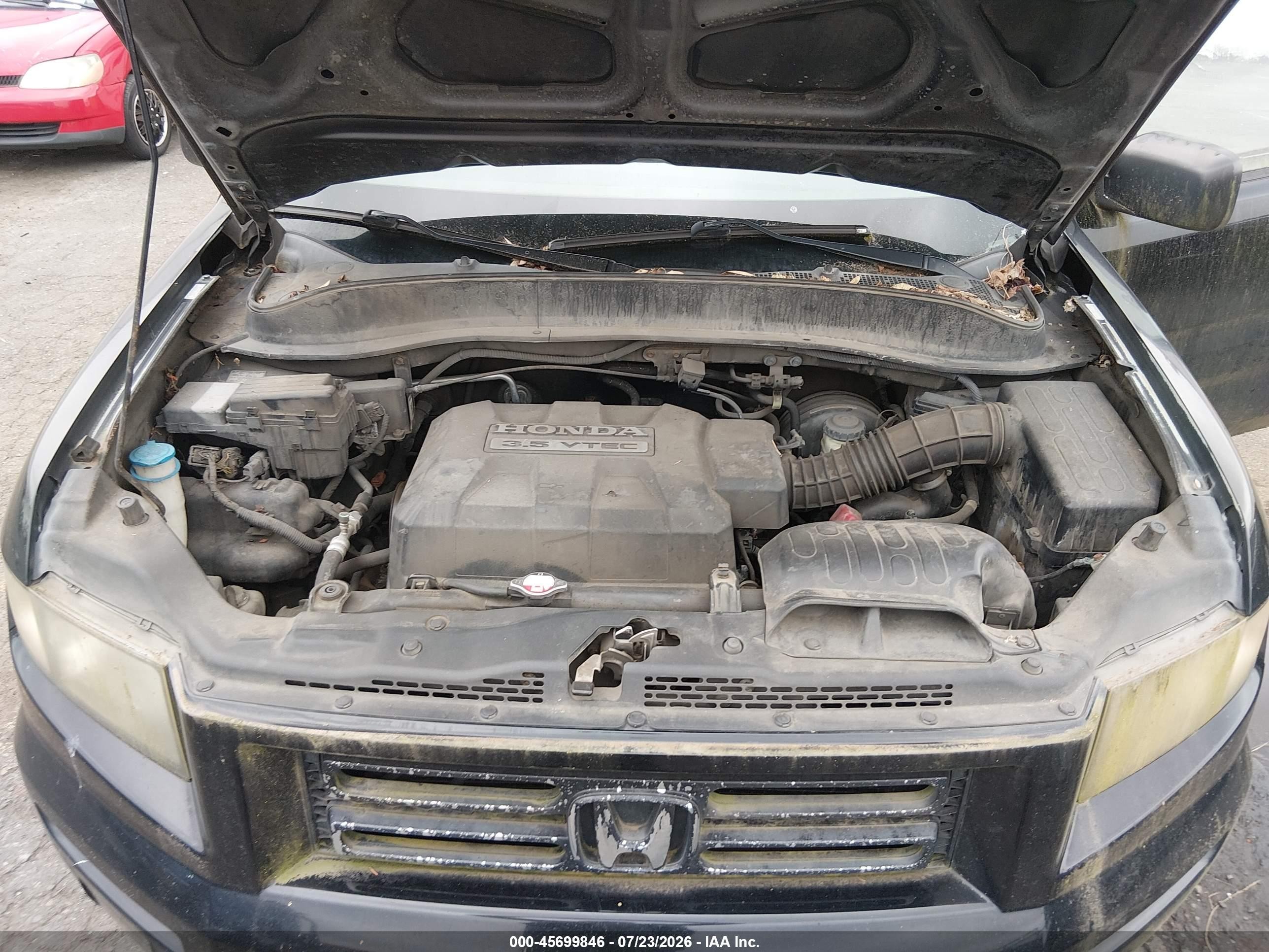 2008 Honda Ridgeline Rt Black vin: 2HJYK16288H500468