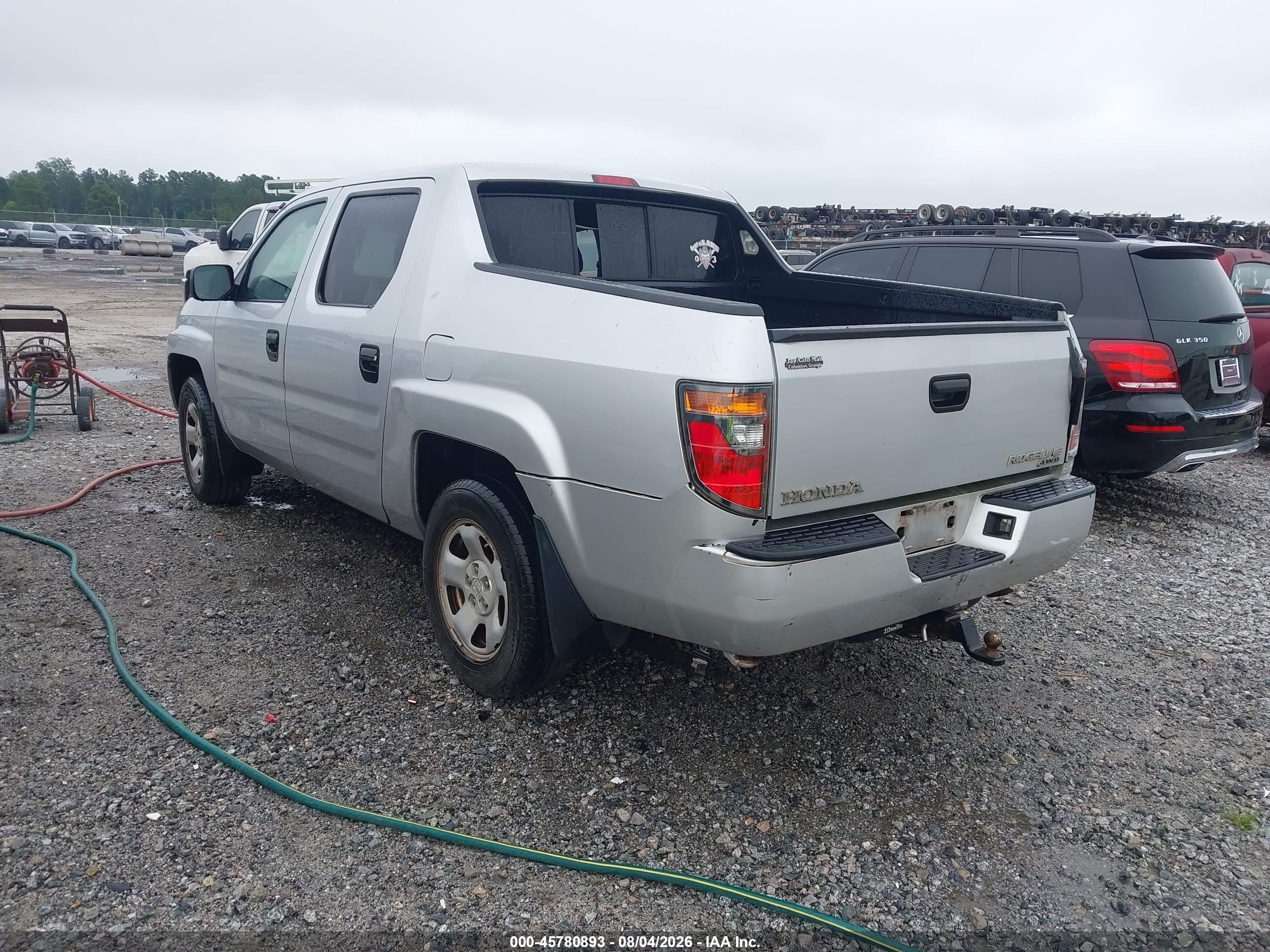 2008 Honda Ridgeline Rt Silver vin: 2HJYK16288H539867