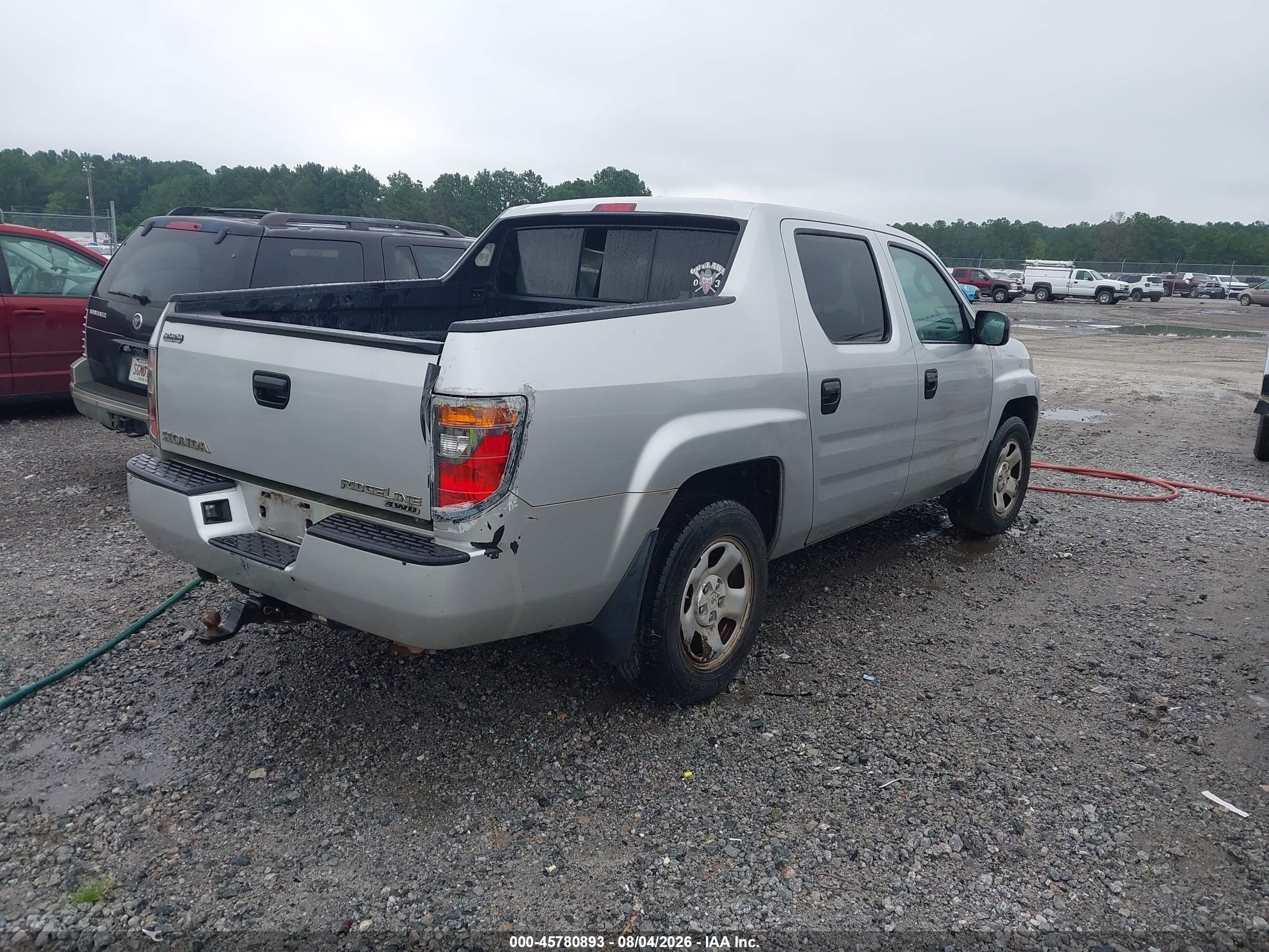 2008 Honda Ridgeline Rt Silver vin: 2HJYK16288H539867