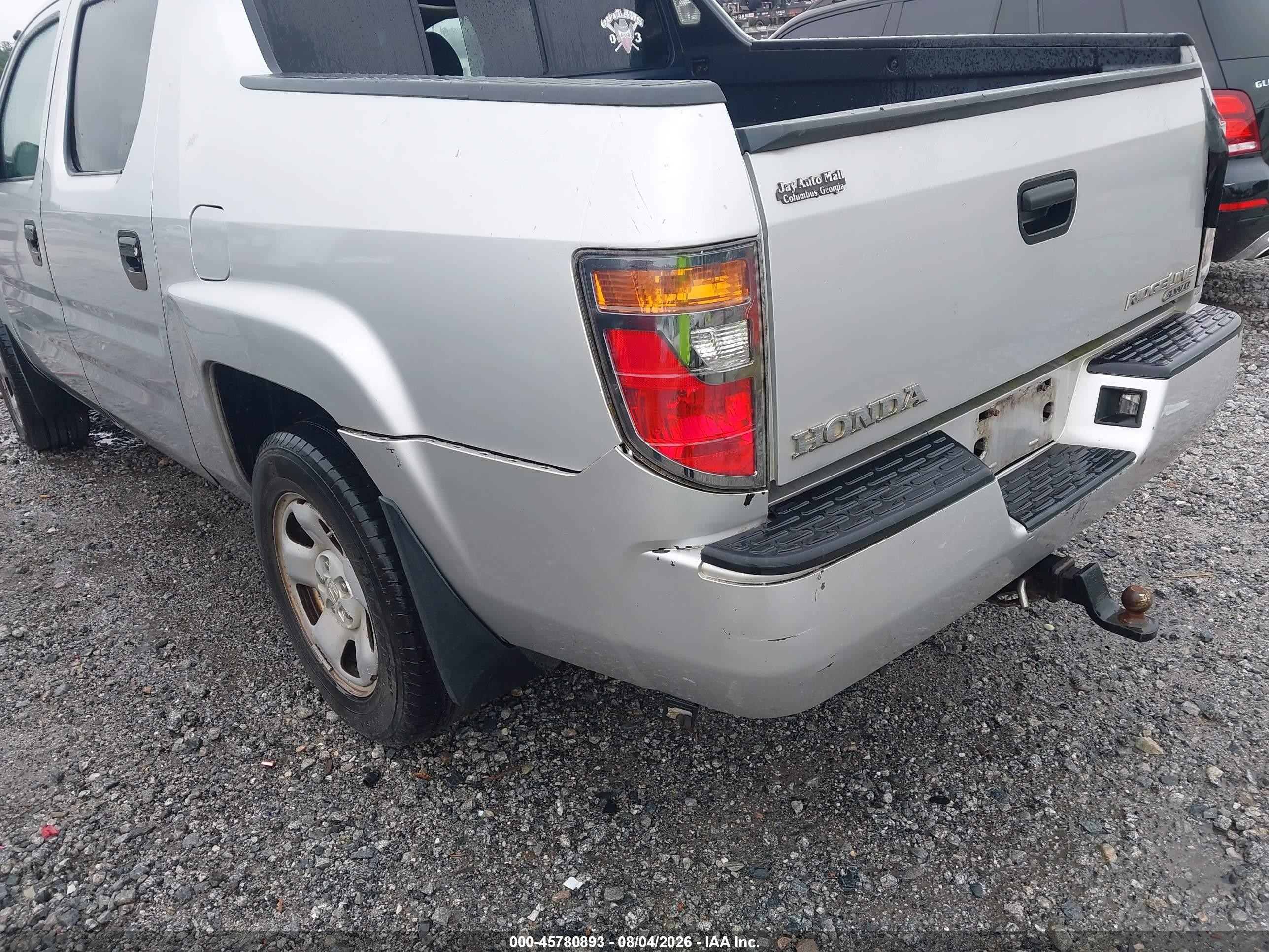 2008 Honda Ridgeline Rt Silver vin: 2HJYK16288H539867
