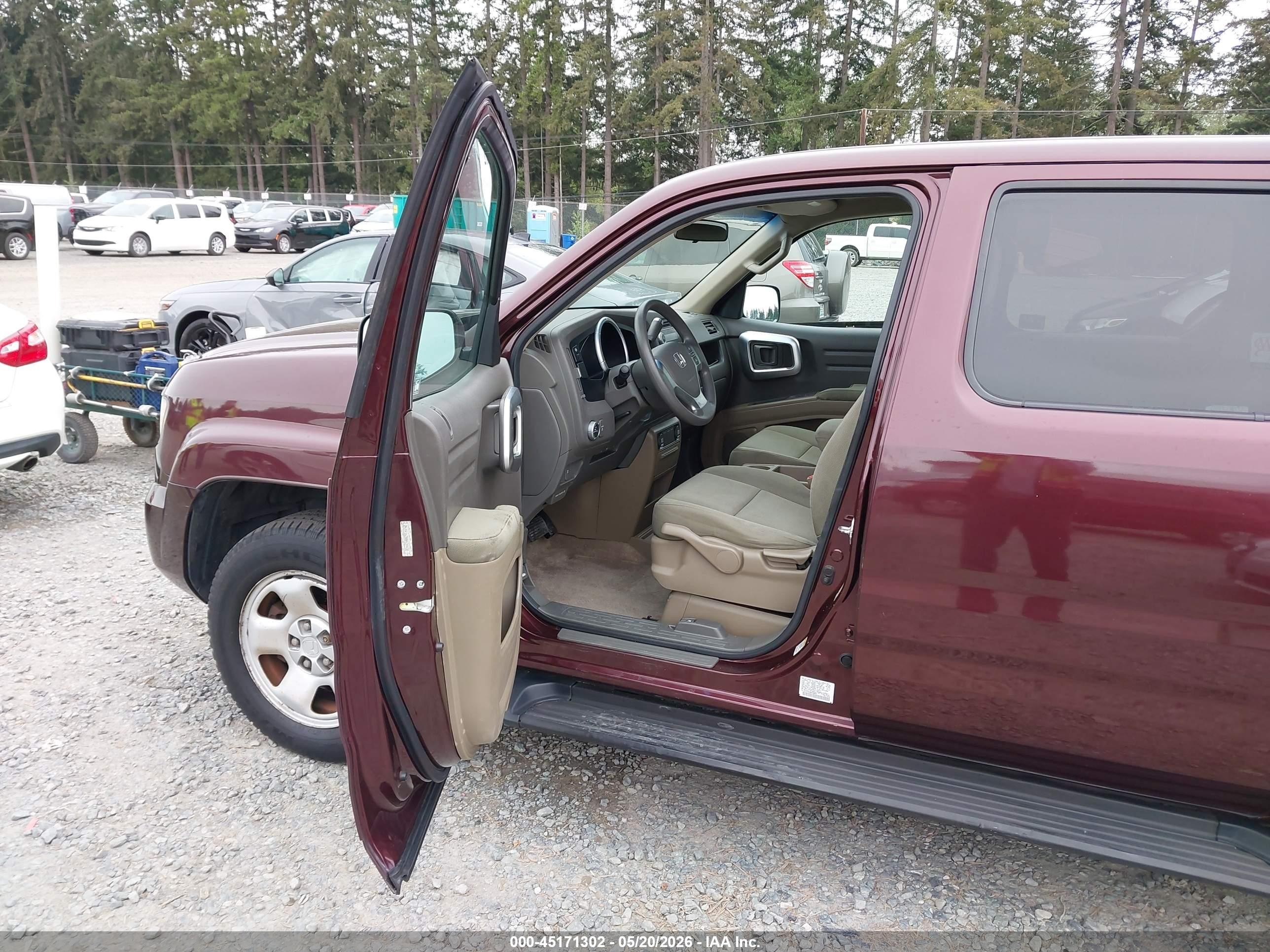 2008 Honda Ridgeline Rt Purple vin: 2HJYK16288H539920
