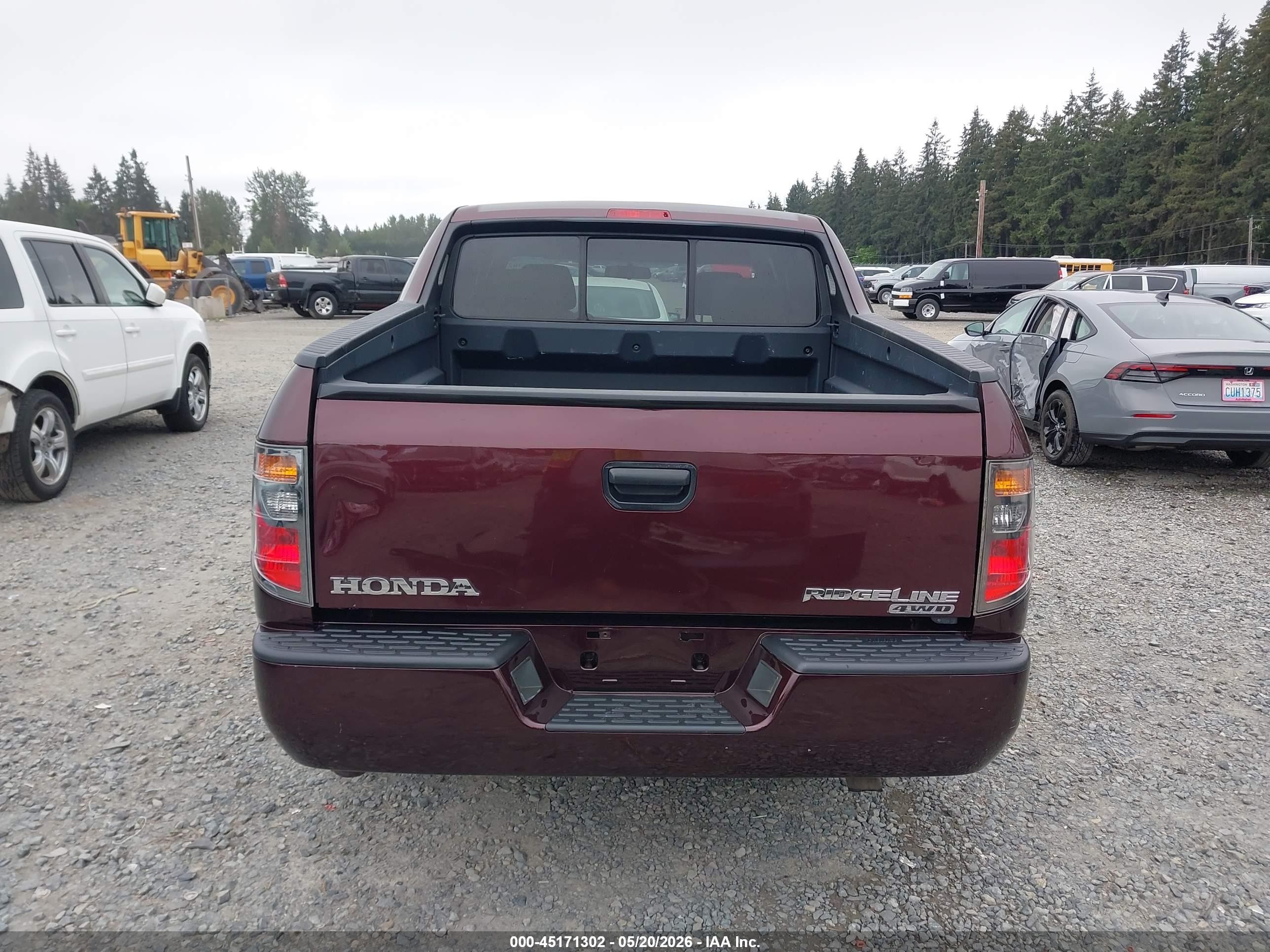2008 Honda Ridgeline Rt Purple vin: 2HJYK16288H539920