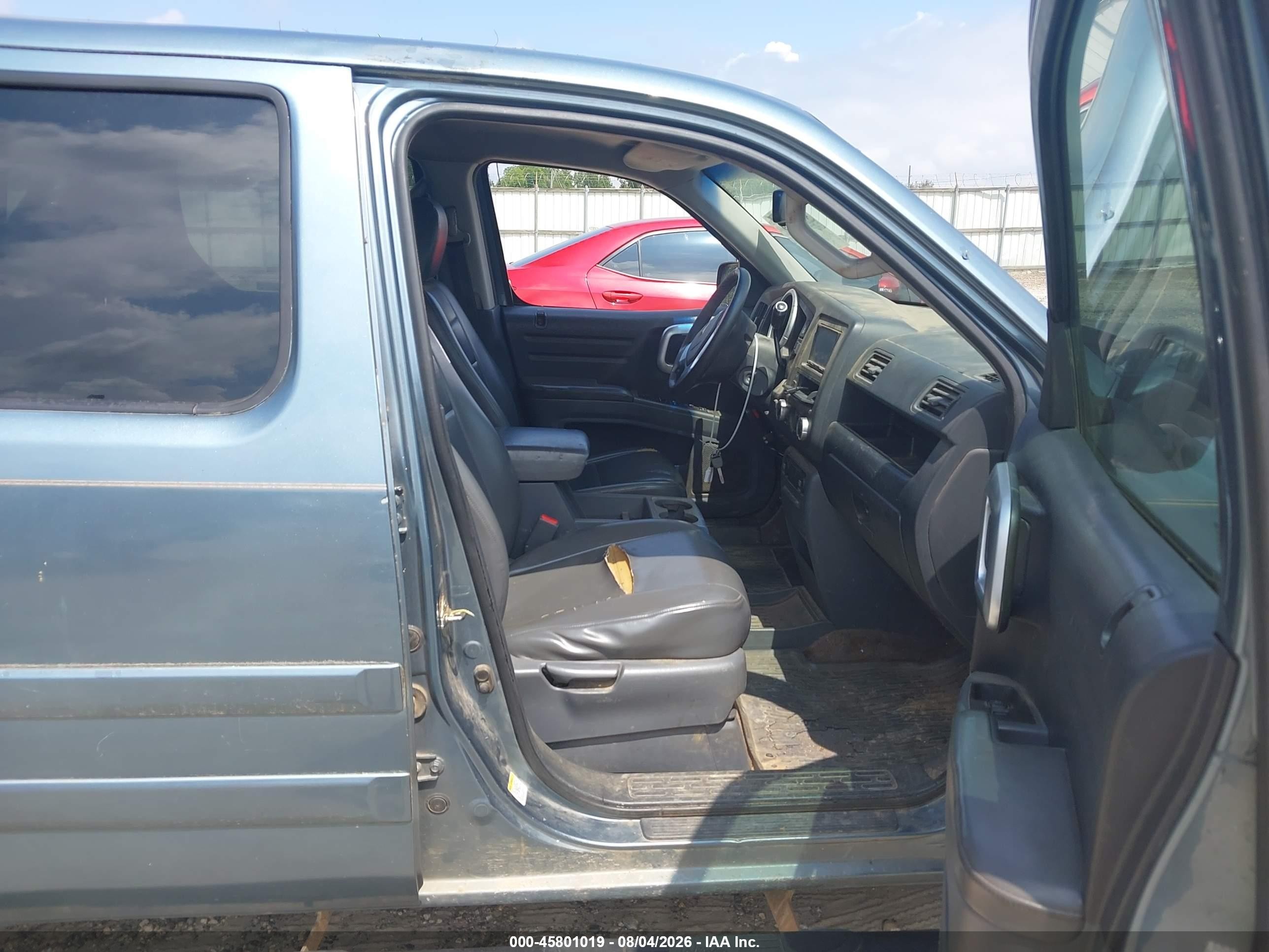 2008 Honda Ridgeline Rt Light Blue vin: 2HJYK16298H513357
