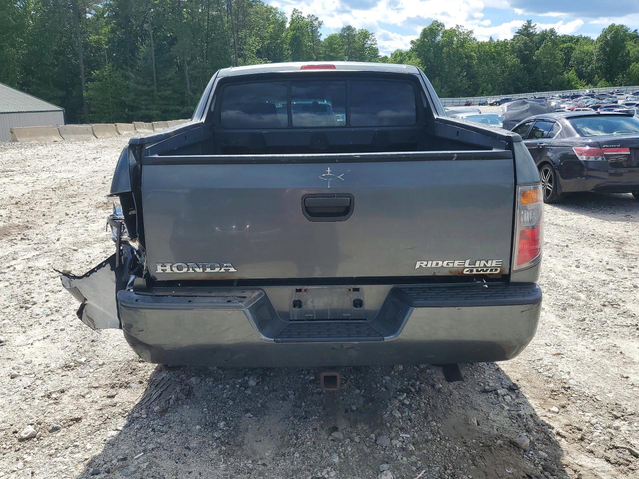 2008 Honda Ridgeline Rt Gray vin: 2HJYK16298H531311