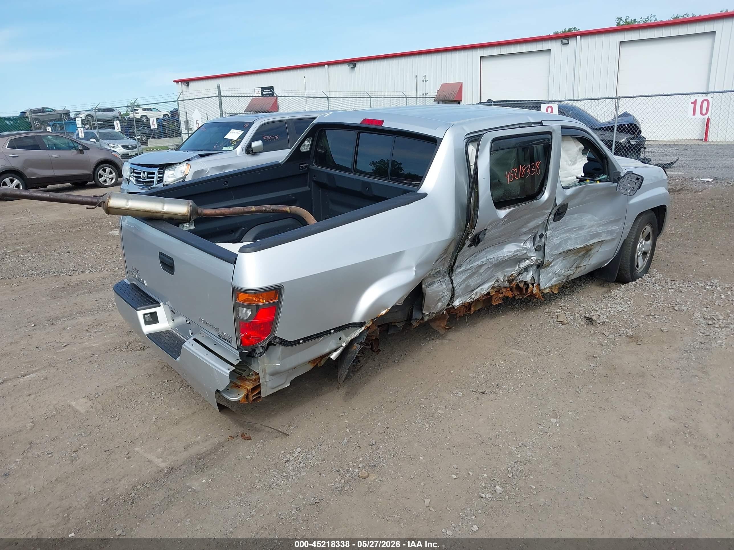 2008 Honda Ridgeline Rt Silver vin: 2HJYK16298H537657