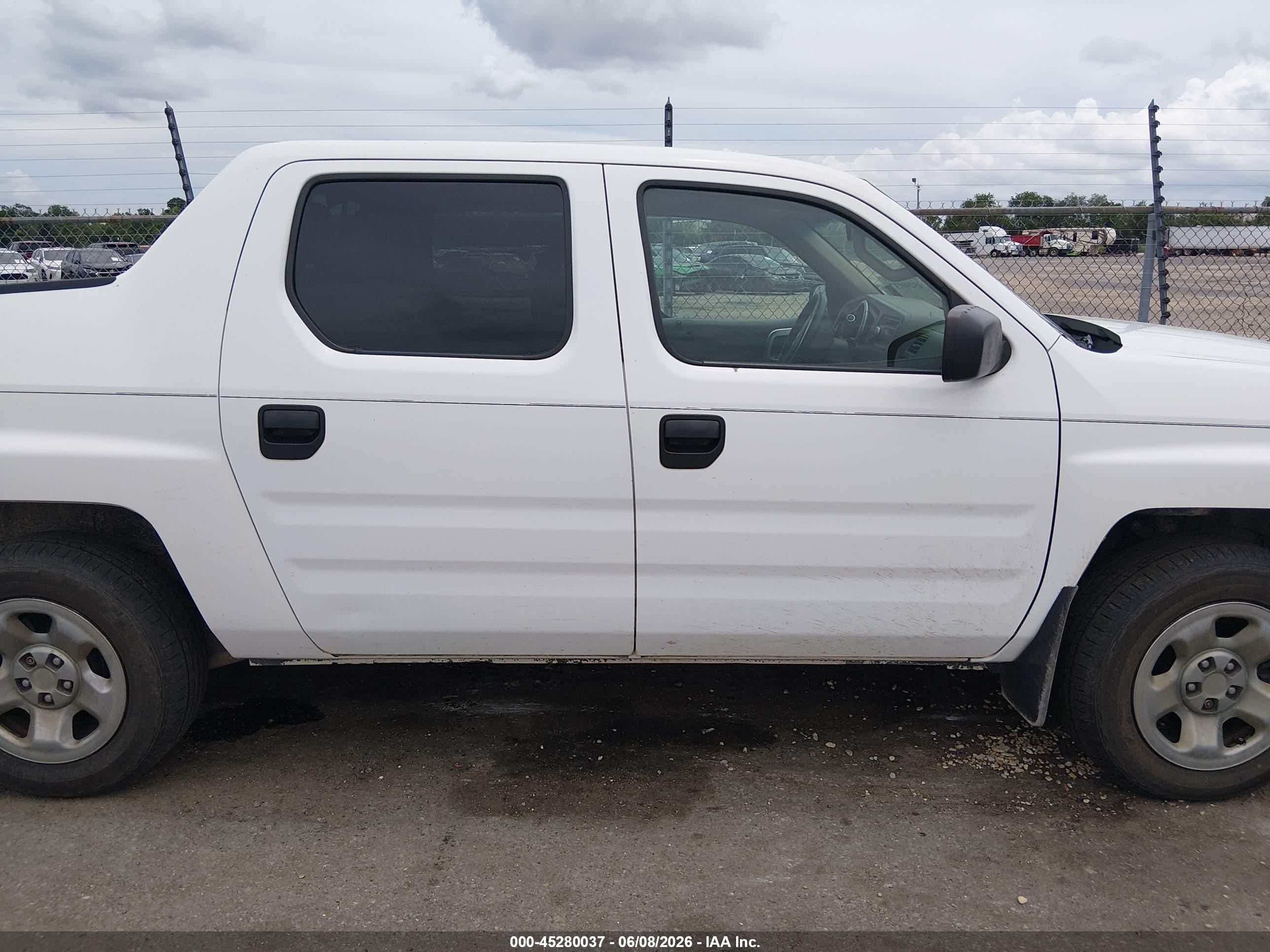2008 Honda Ridgeline Rt White vin: 2HJYK16298H538971