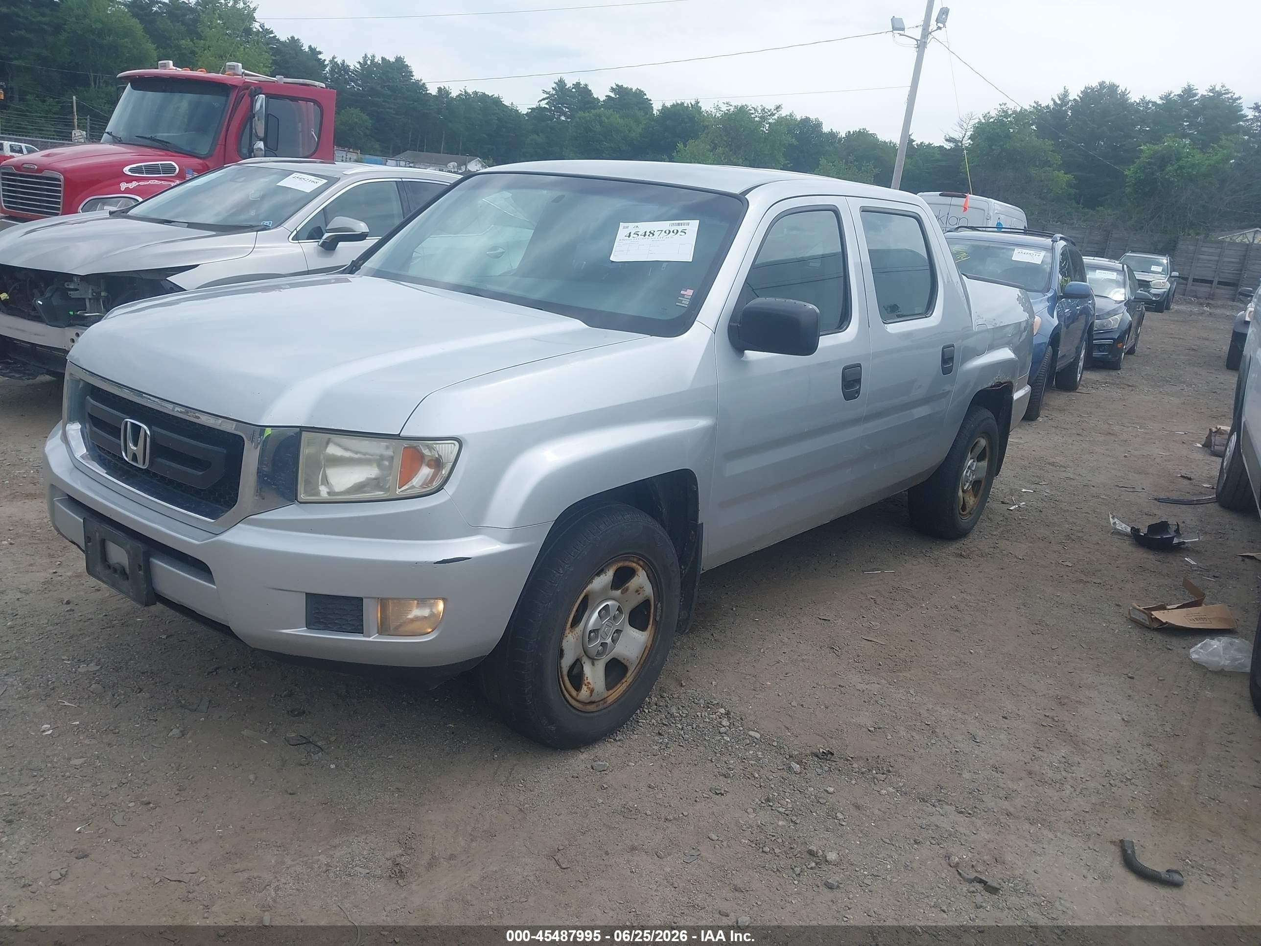 2009 Honda Ridgeline Rt Silver vin: 2HJYK16299H502750
