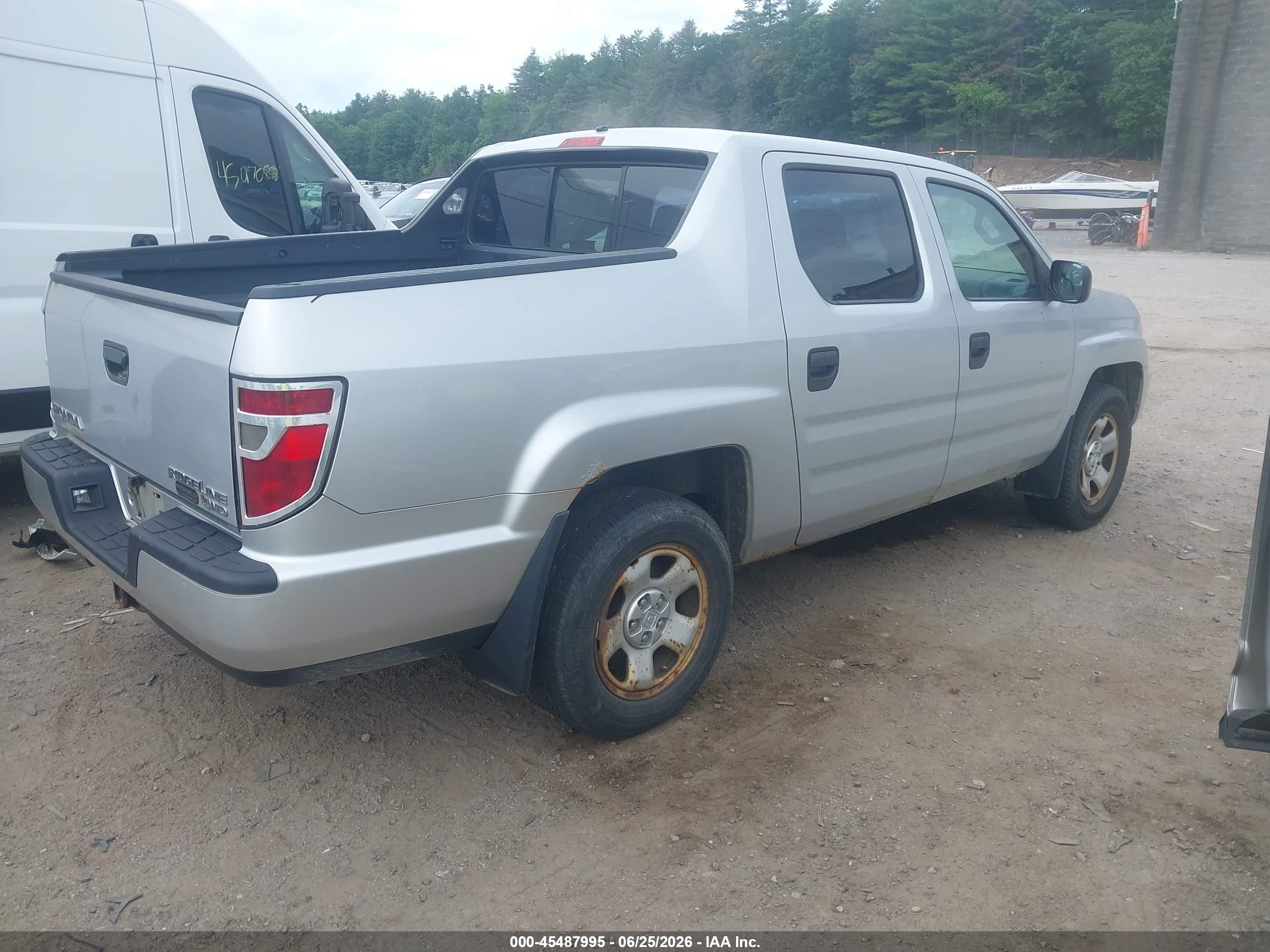 2009 Honda Ridgeline Rt Silver vin: 2HJYK16299H502750