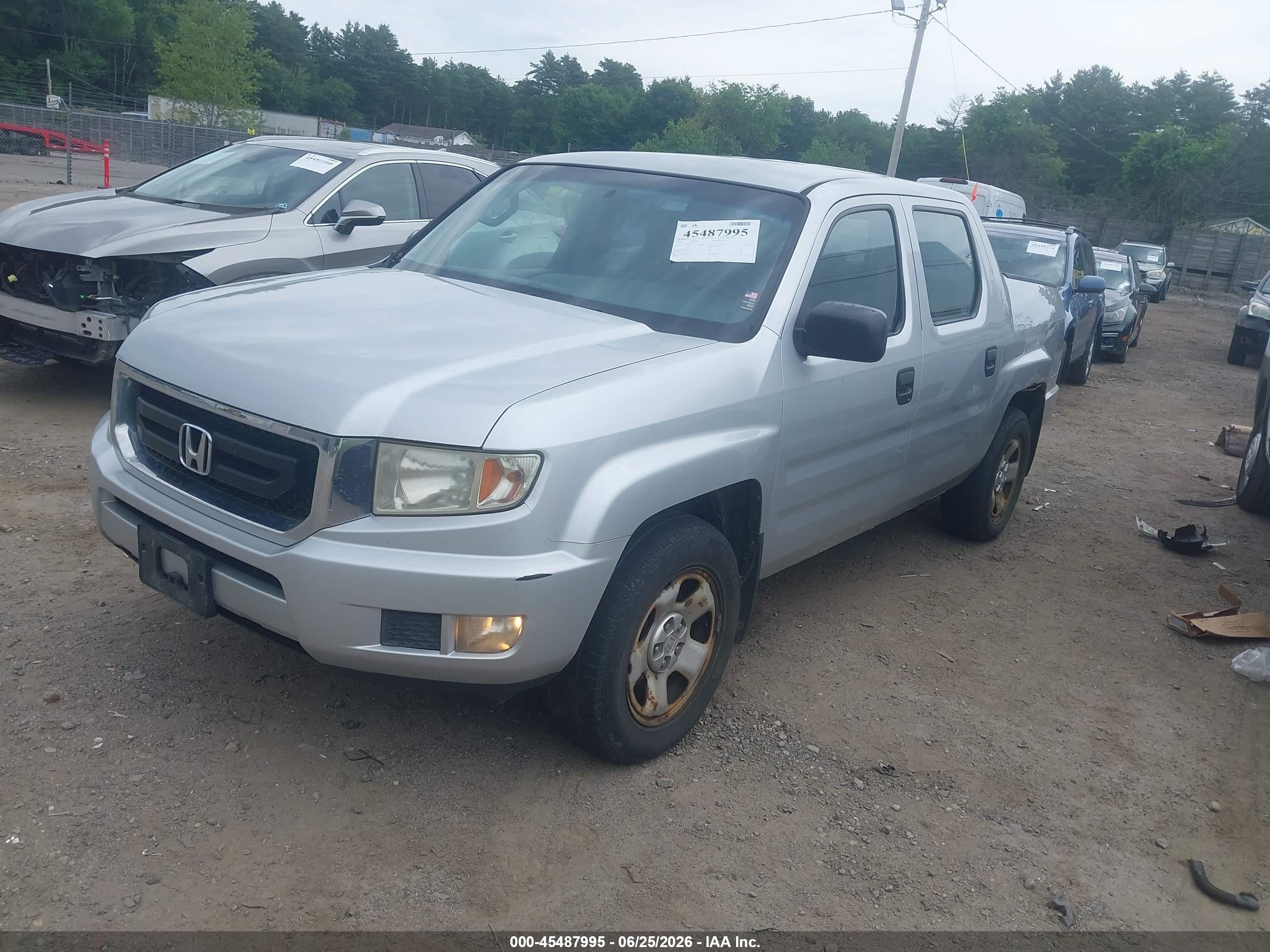 2009 Honda Ridgeline Rt Silver vin: 2HJYK16299H502750