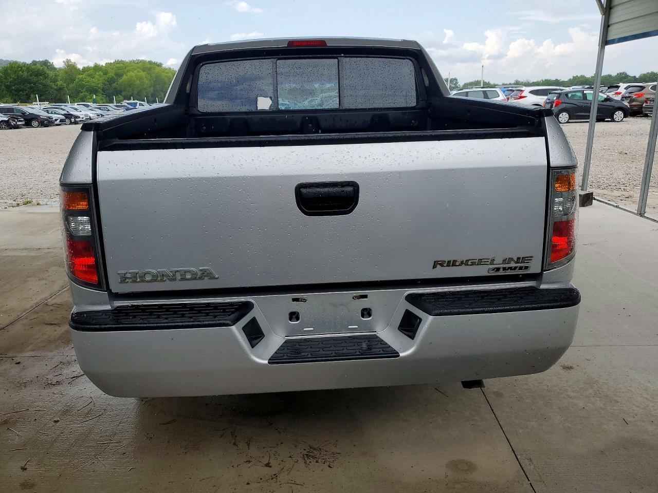 2006 Honda Ridgeline Rt Silver vin: 2HJYK162X6H555100