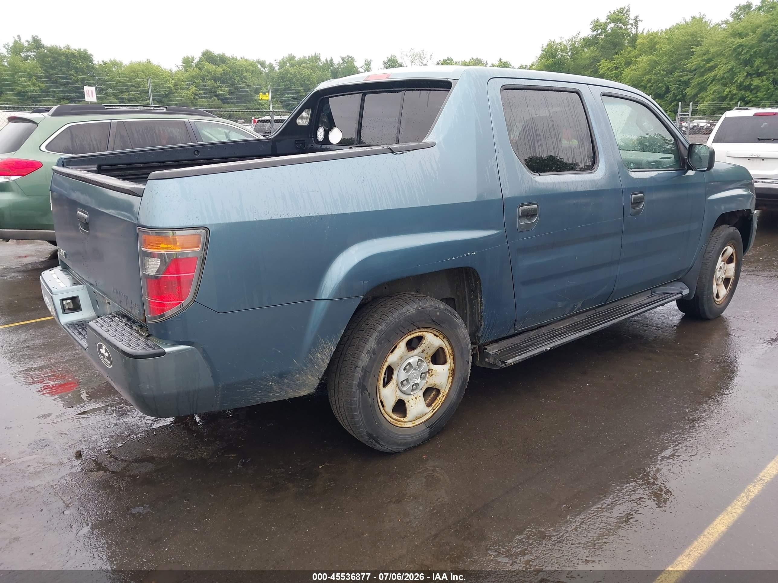 2006 Honda Ridgeline Rt Blue vin: 2HJYK162X6H556764