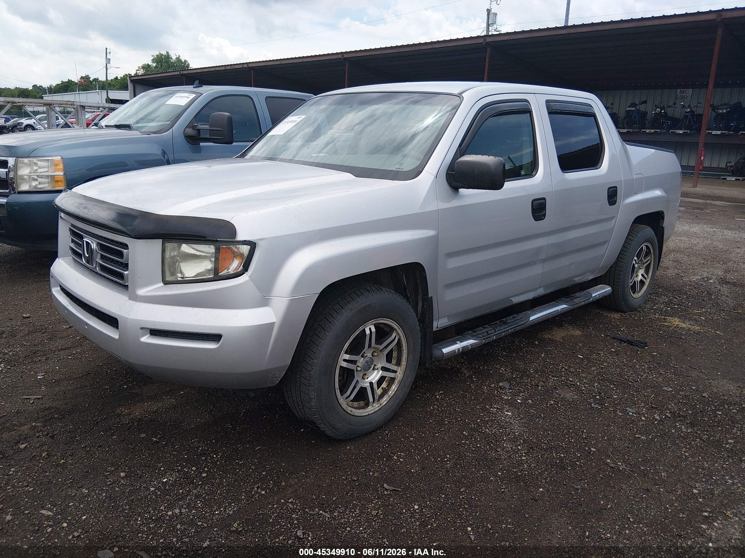 2007 Honda Ridgeline Rt Silver vin: 2HJYK162X7H535933