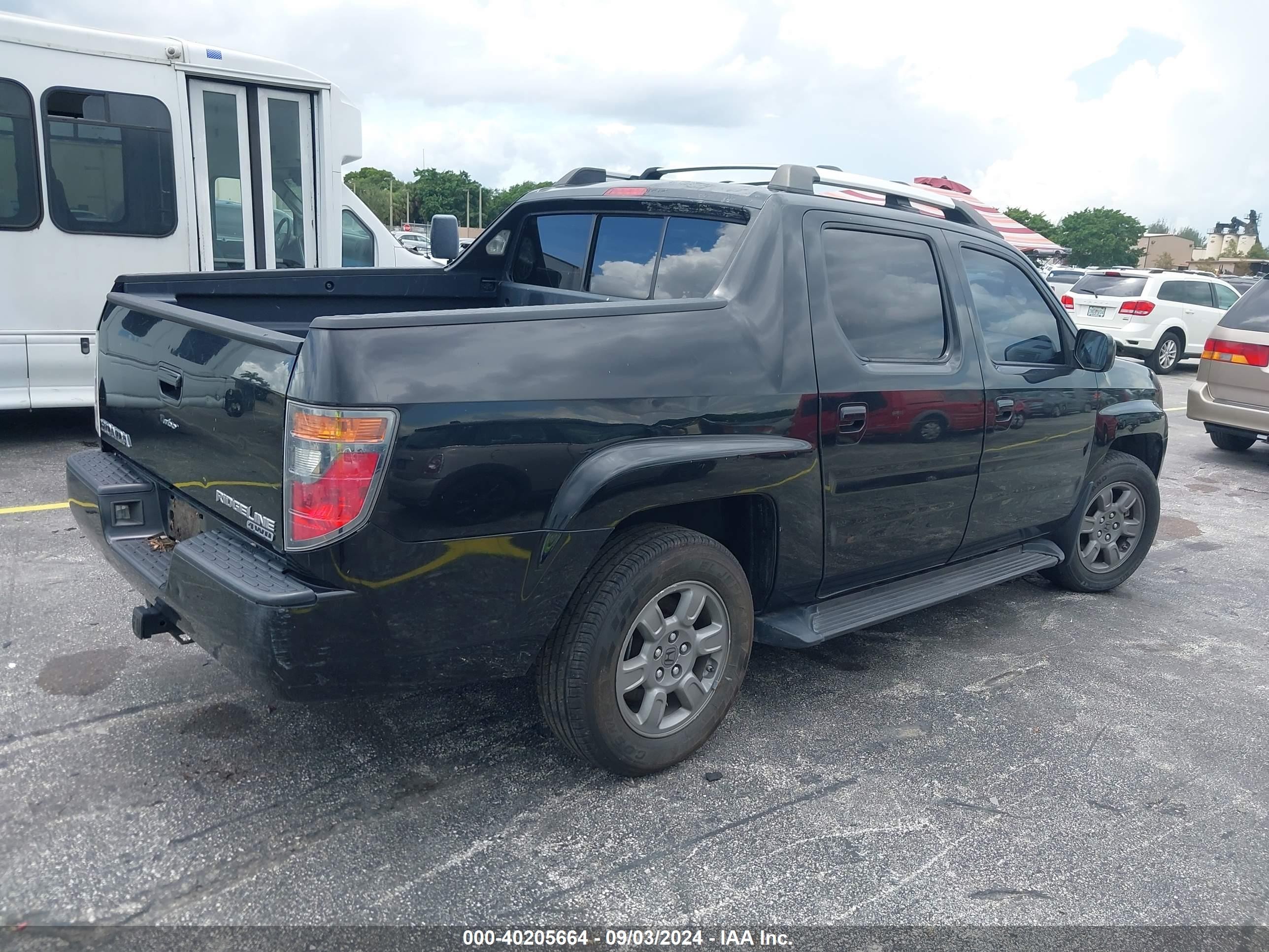 2007 Honda Ridgeline Rtx Black vin: 2HJYK16307H510788
