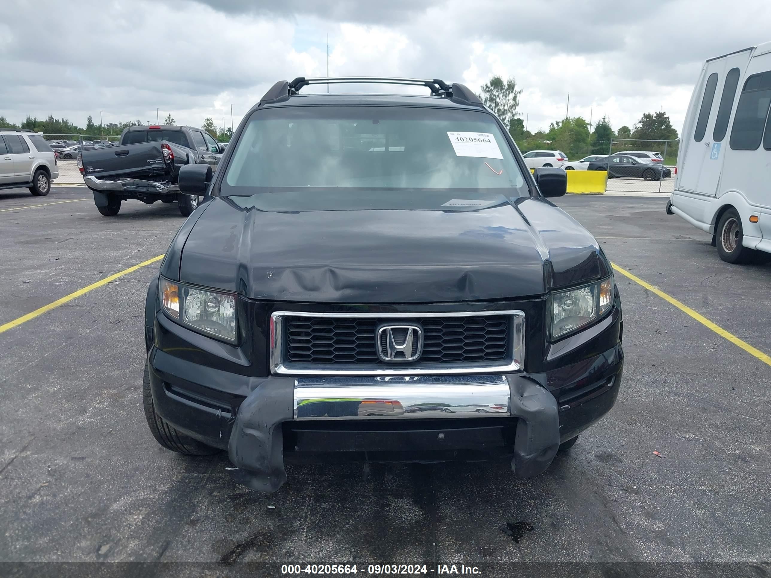 2007 Honda Ridgeline Rtx Black vin: 2HJYK16307H510788