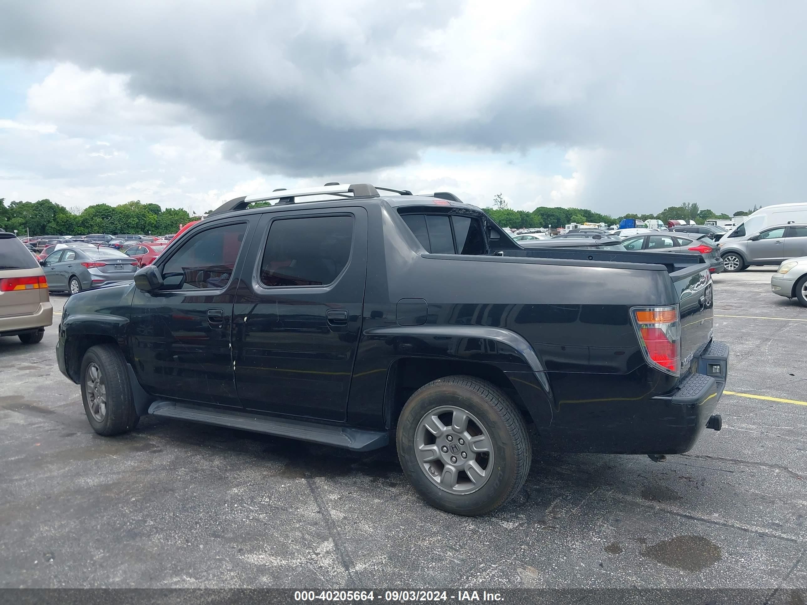 2007 Honda Ridgeline Rtx Black vin: 2HJYK16307H510788
