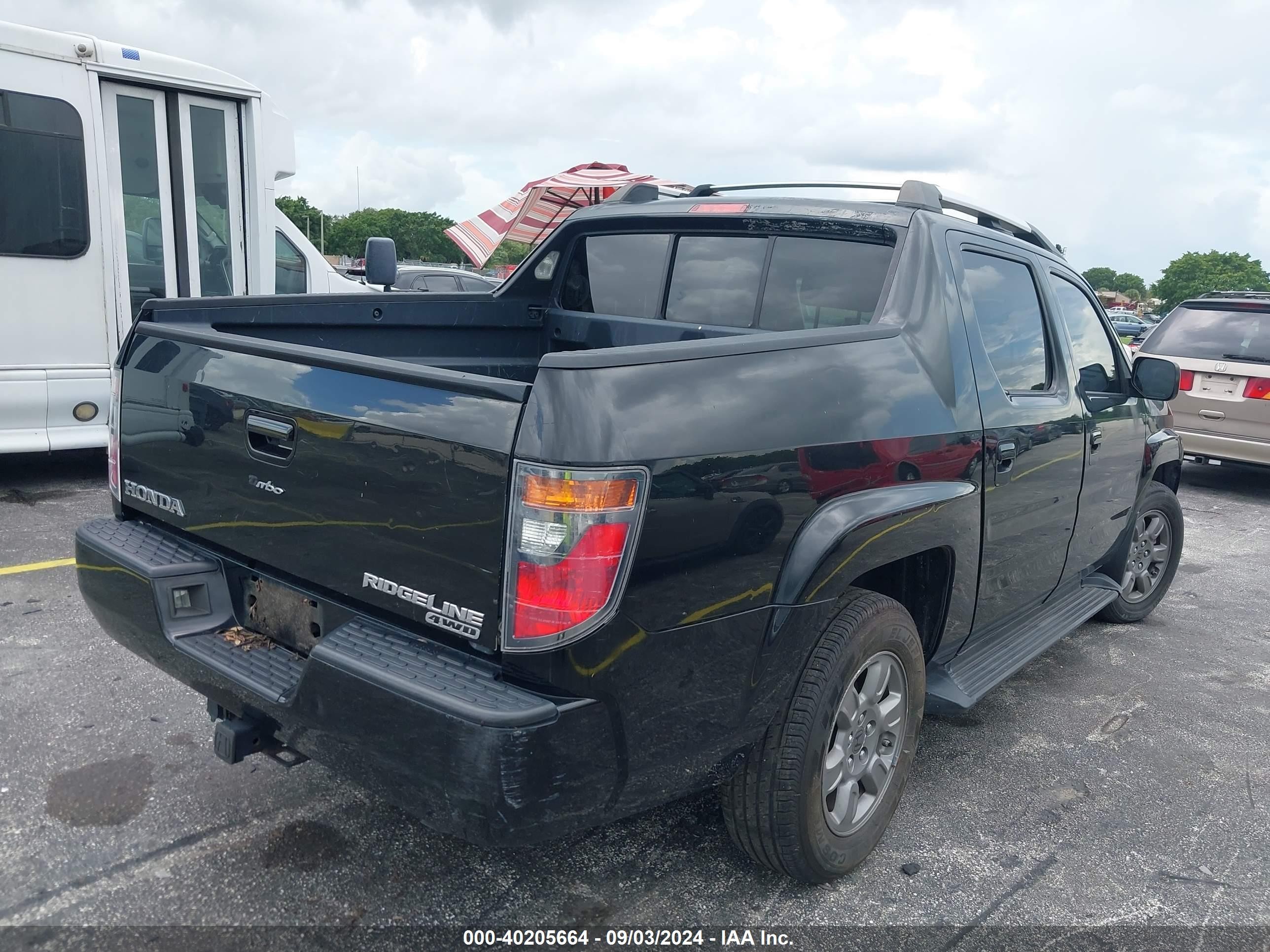 2007 Honda Ridgeline Rtx Black vin: 2HJYK16307H510788