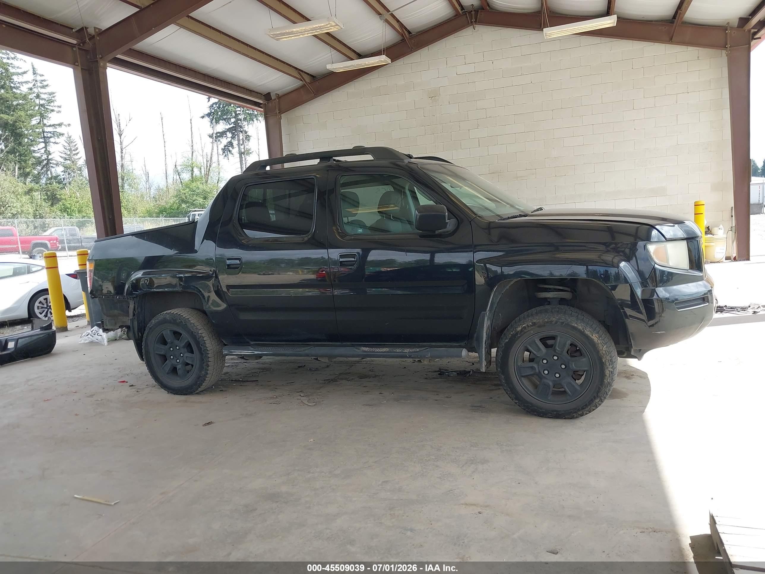 2007 Honda Ridgeline Rtx Black vin: 2HJYK16307H510807