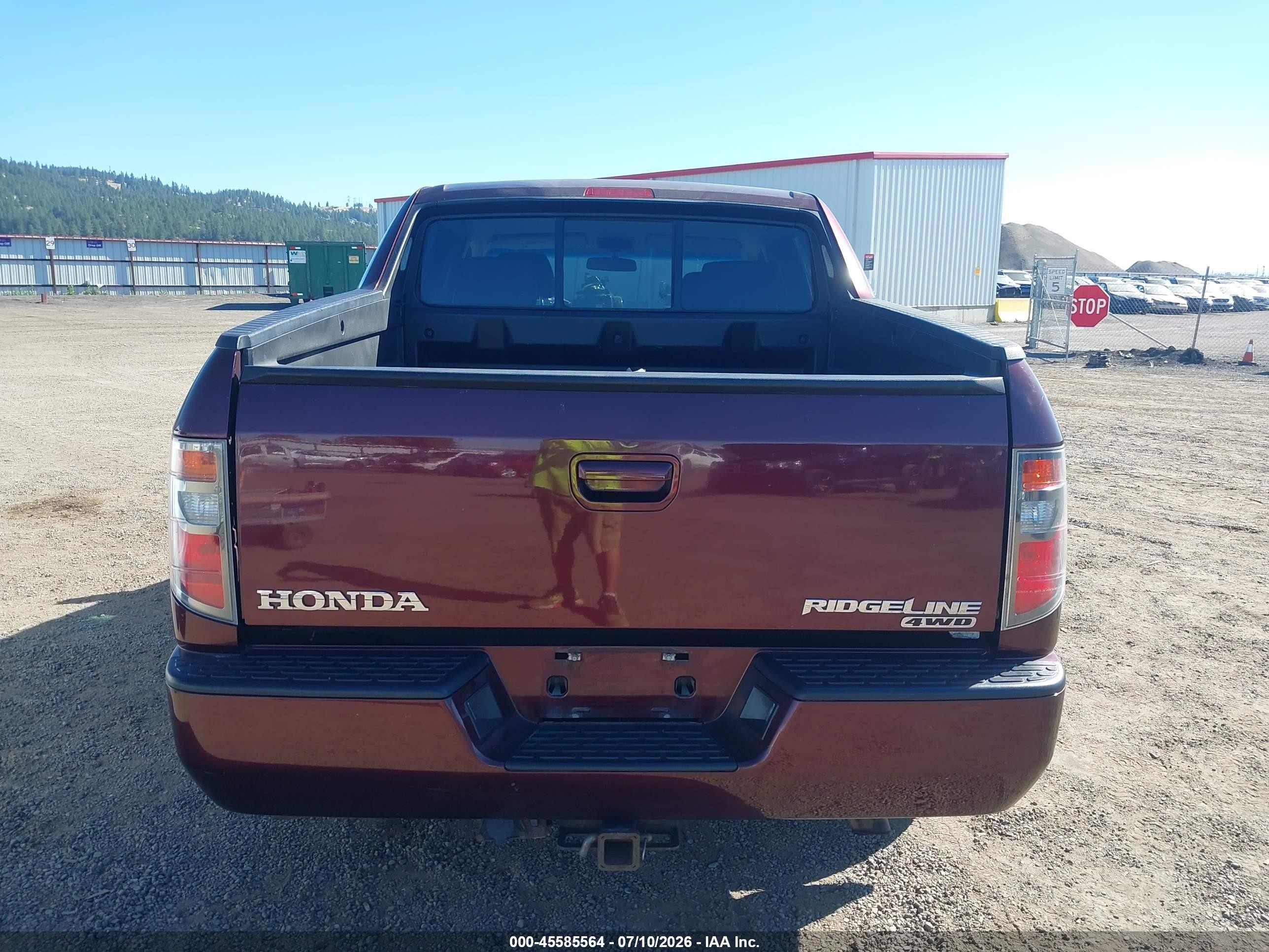 2007 Honda Ridgeline Rtx Maroon vin: 2HJYK16307H520298