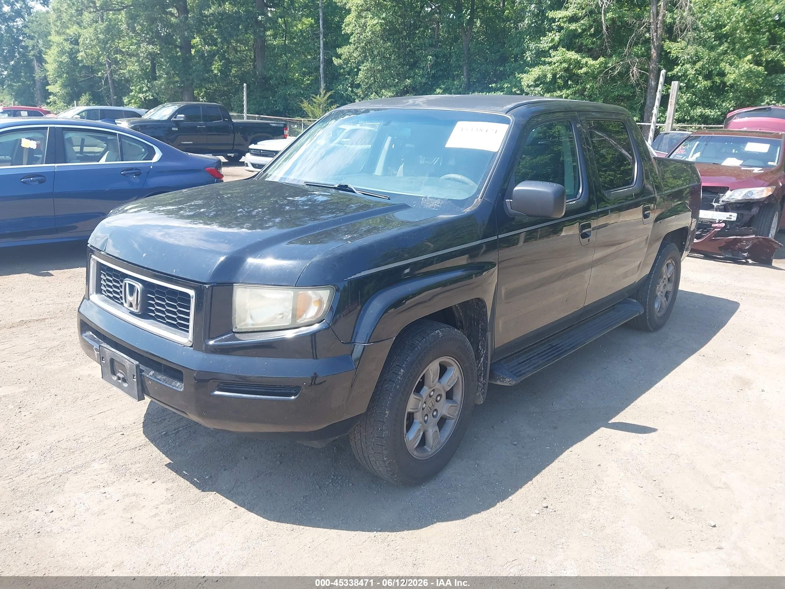 2008 Honda Ridgeline Rtx Black vin: 2HJYK16308H505172