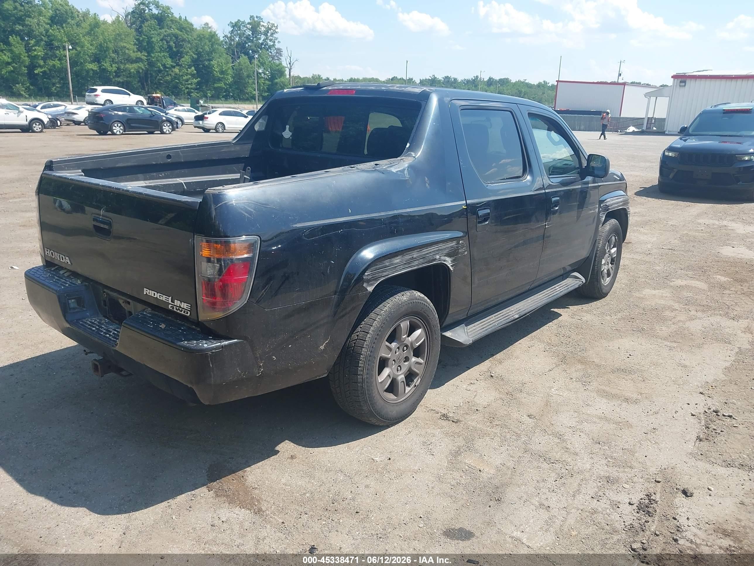 2008 Honda Ridgeline Rtx Black vin: 2HJYK16308H505172