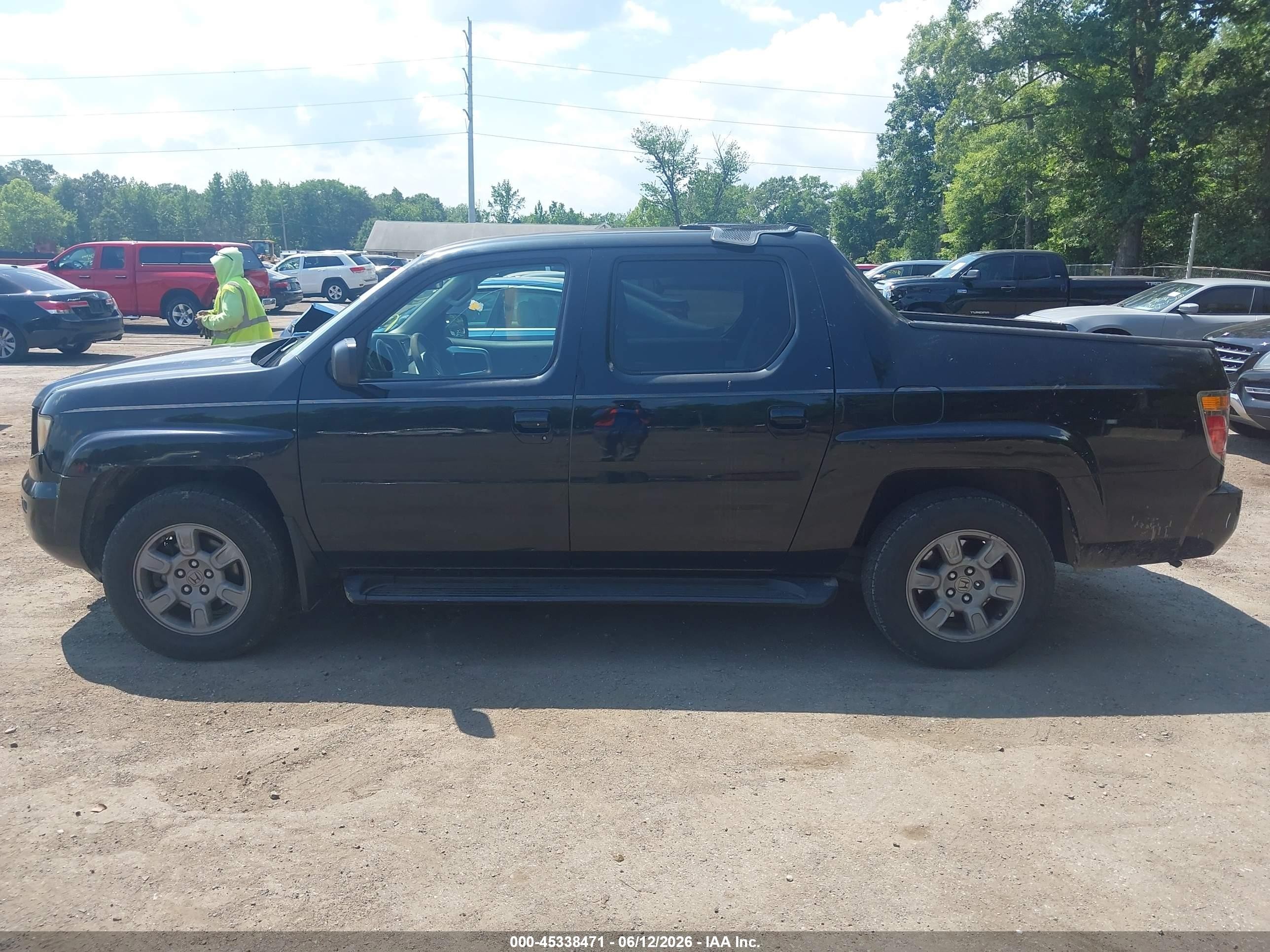 2008 Honda Ridgeline Rtx Black vin: 2HJYK16308H505172