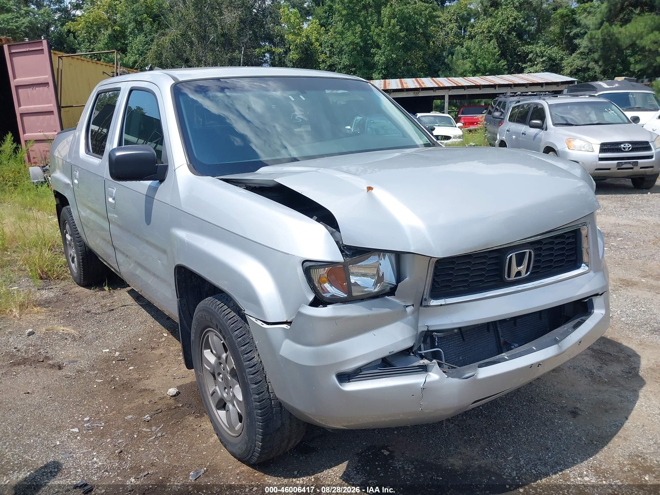 2008 Honda Ridgeline Rtx Silver vin: 2HJYK16308H514583
