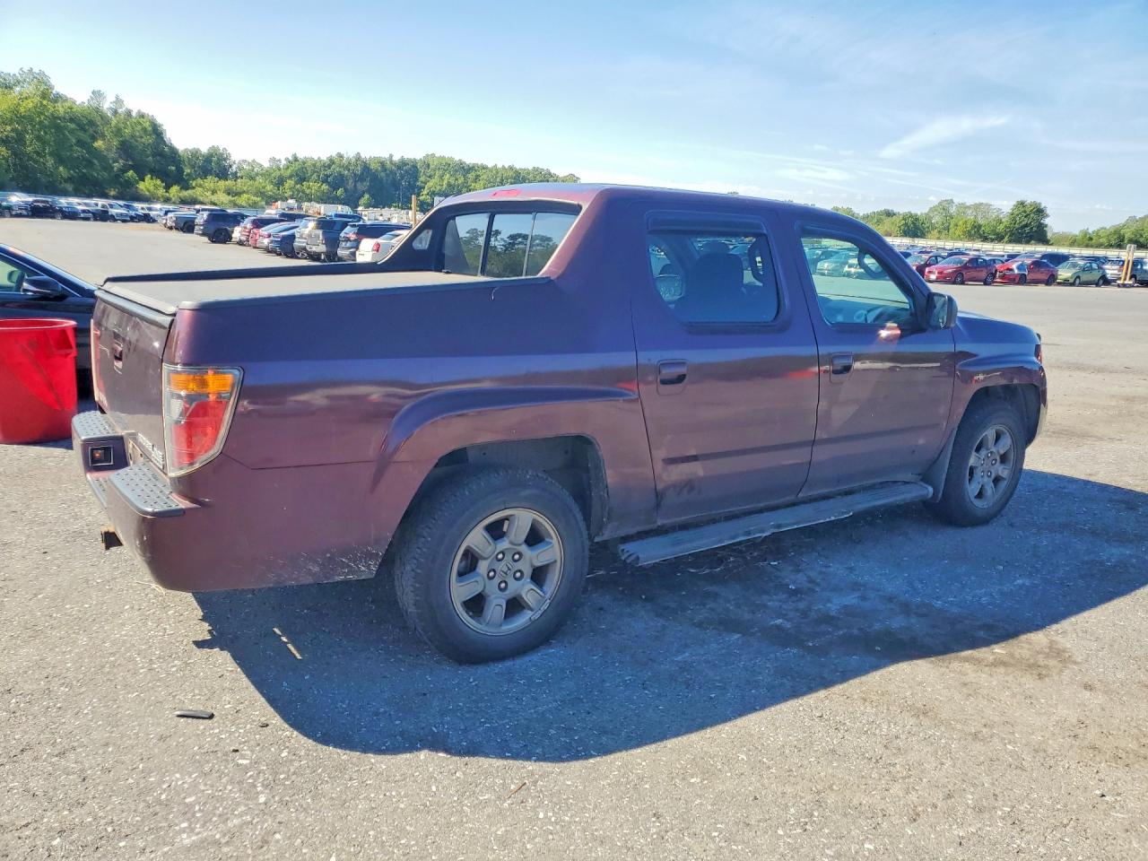 2007 Honda Ridgeline Rtx Темно-бордовый vin: 2HJYK16317H538471
