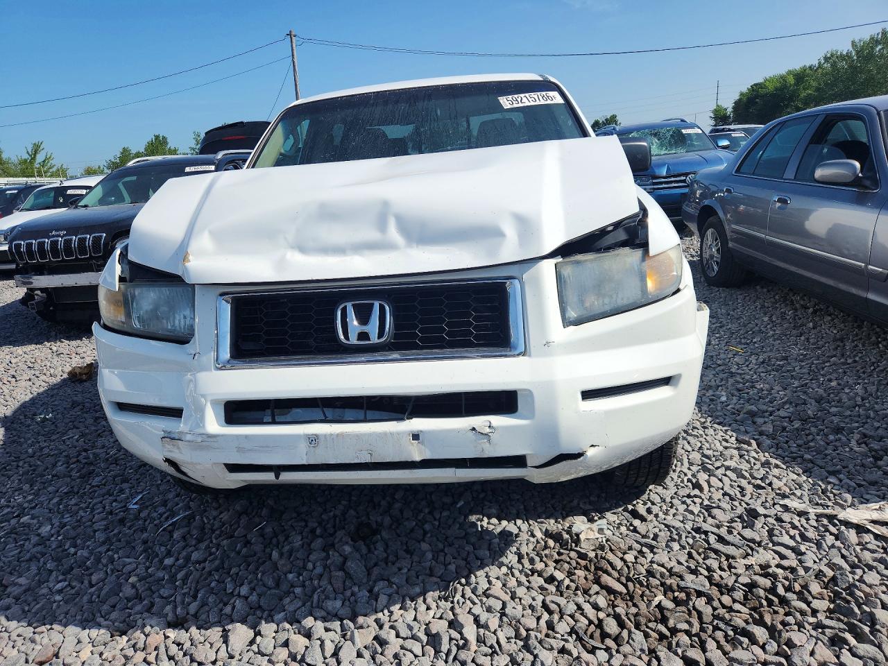 2008 Honda Ridgeline Rtx White vin: 2HJYK16348H511752