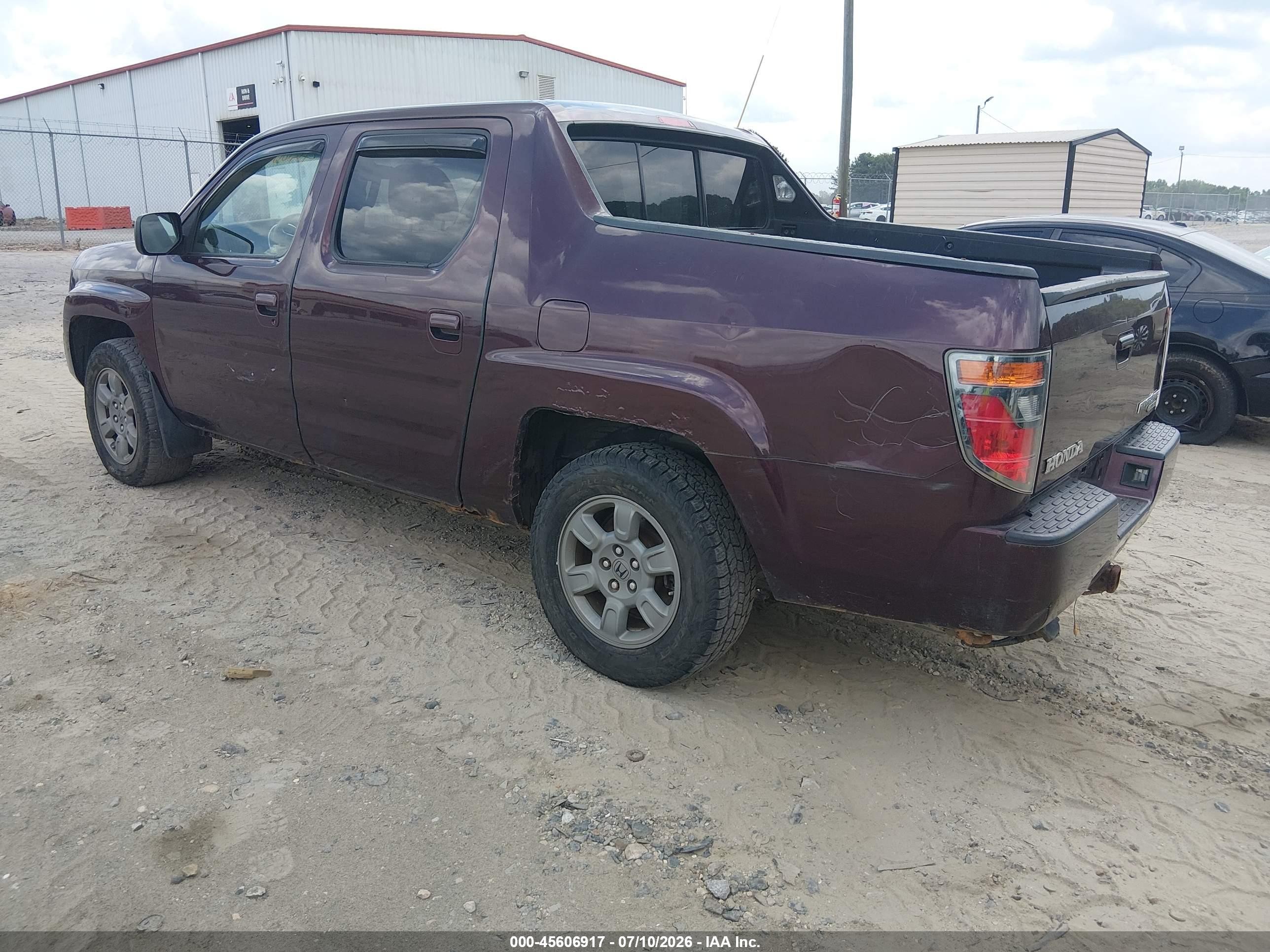 2008 Honda Ridgeline Rtx Burgundy vin: 2HJYK16348H540524