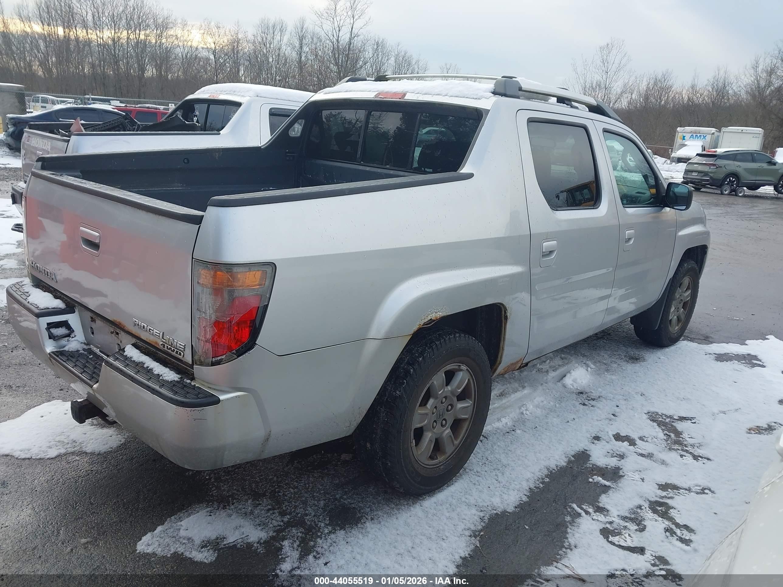2008 Honda Ridgeline Rtx Silver vin: 2HJYK16358H507077