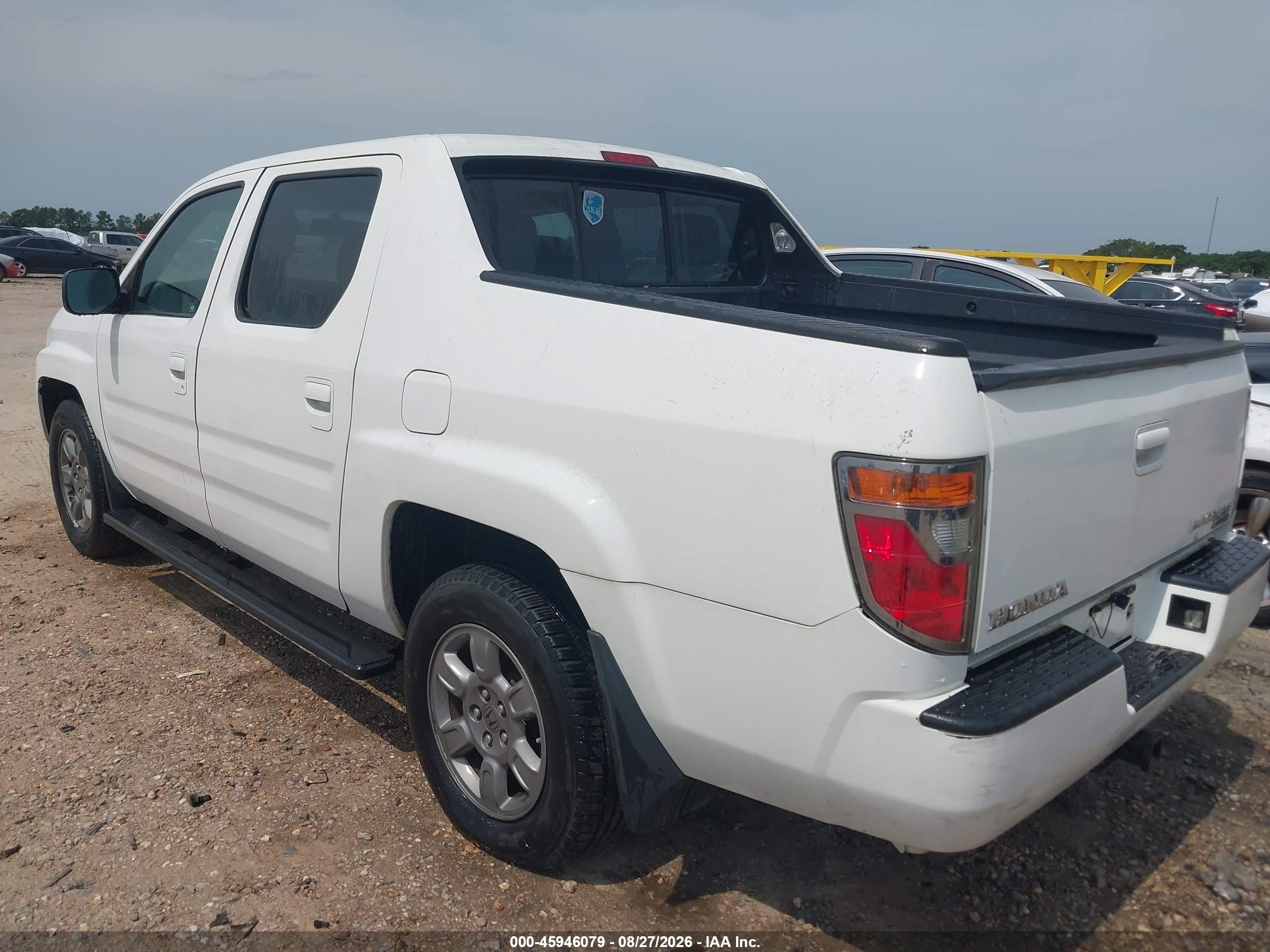 2008 Honda Ridgeline Rtx White vin: 2HJYK16358H510870