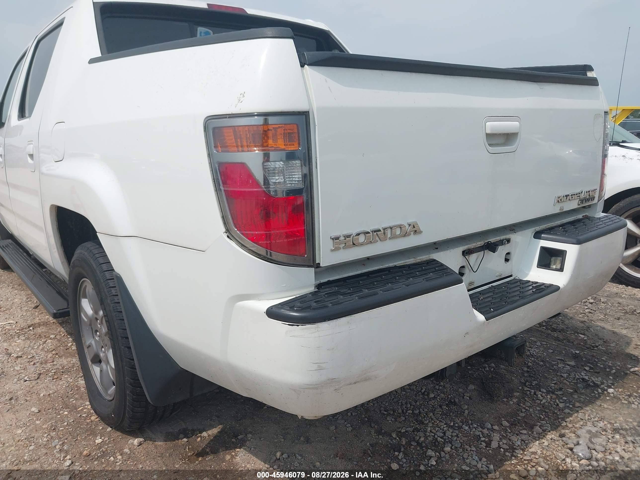 2008 Honda Ridgeline Rtx White vin: 2HJYK16358H510870