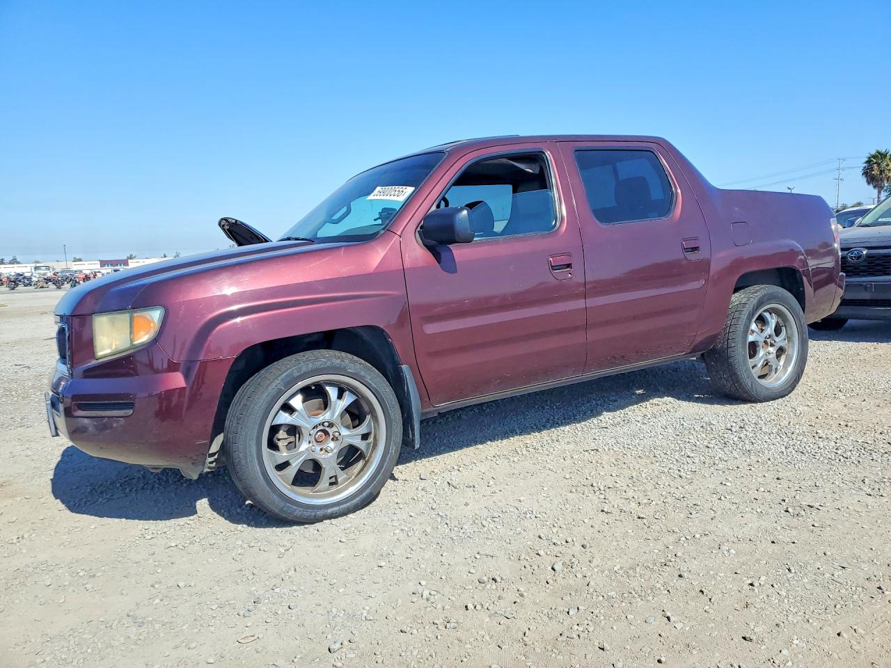 2007 Honda Ridgeline Rtx Burgundy vin: 2HJYK16367H505224