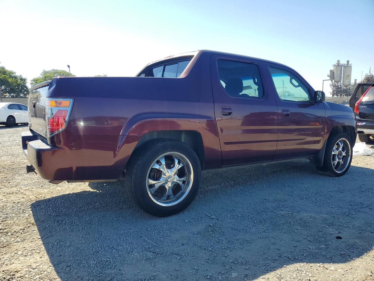 2007 Honda Ridgeline Rtx Burgundy vin: 2HJYK16367H505224