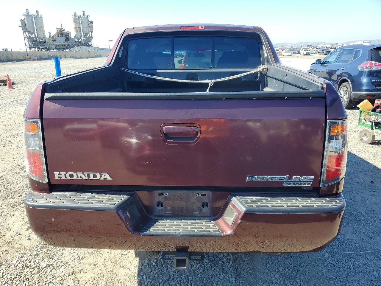 2007 Honda Ridgeline Rtx Burgundy vin: 2HJYK16367H505224